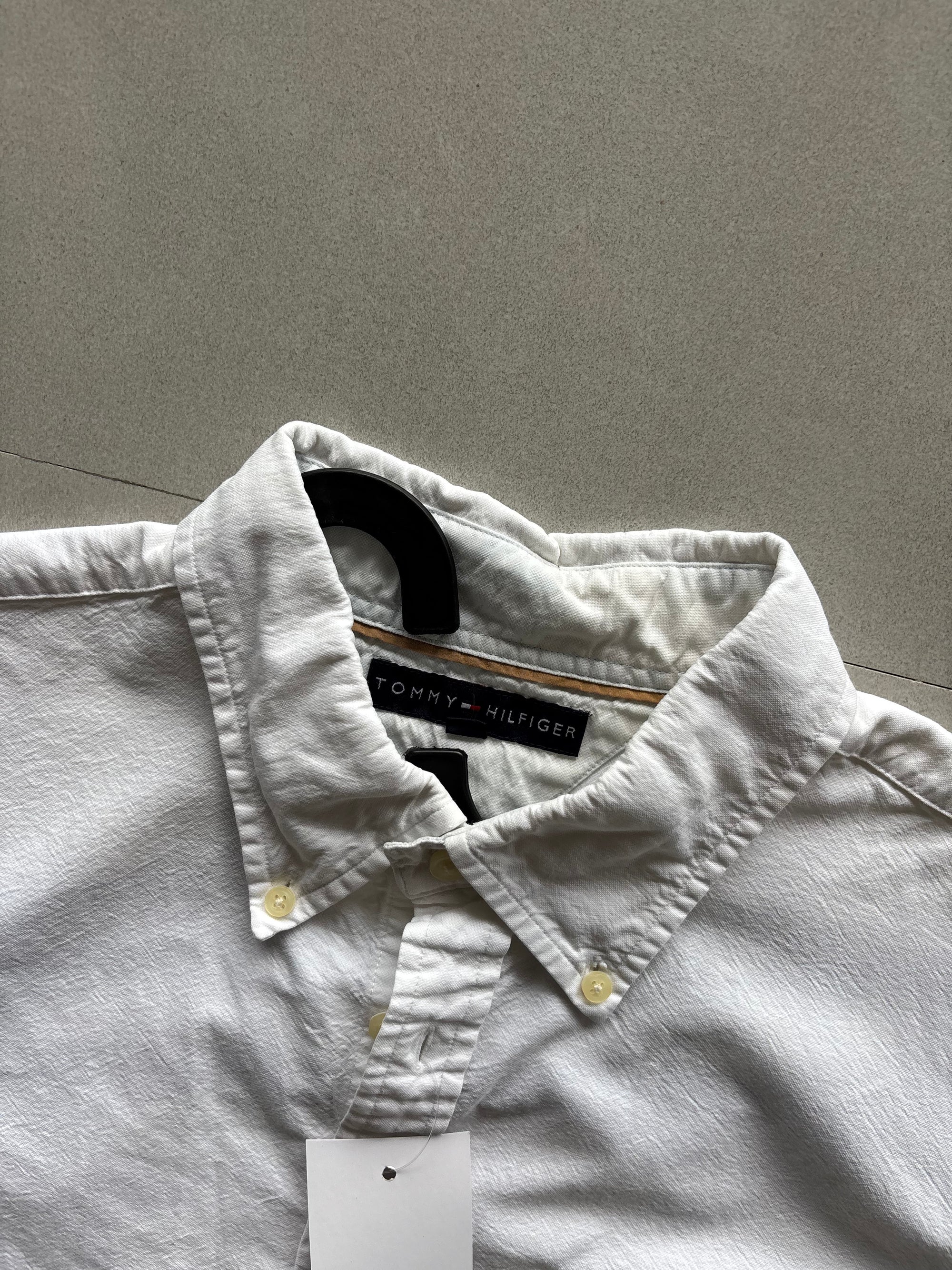 TOMMY HILFIGER COTTON LINEN SHIRT - L