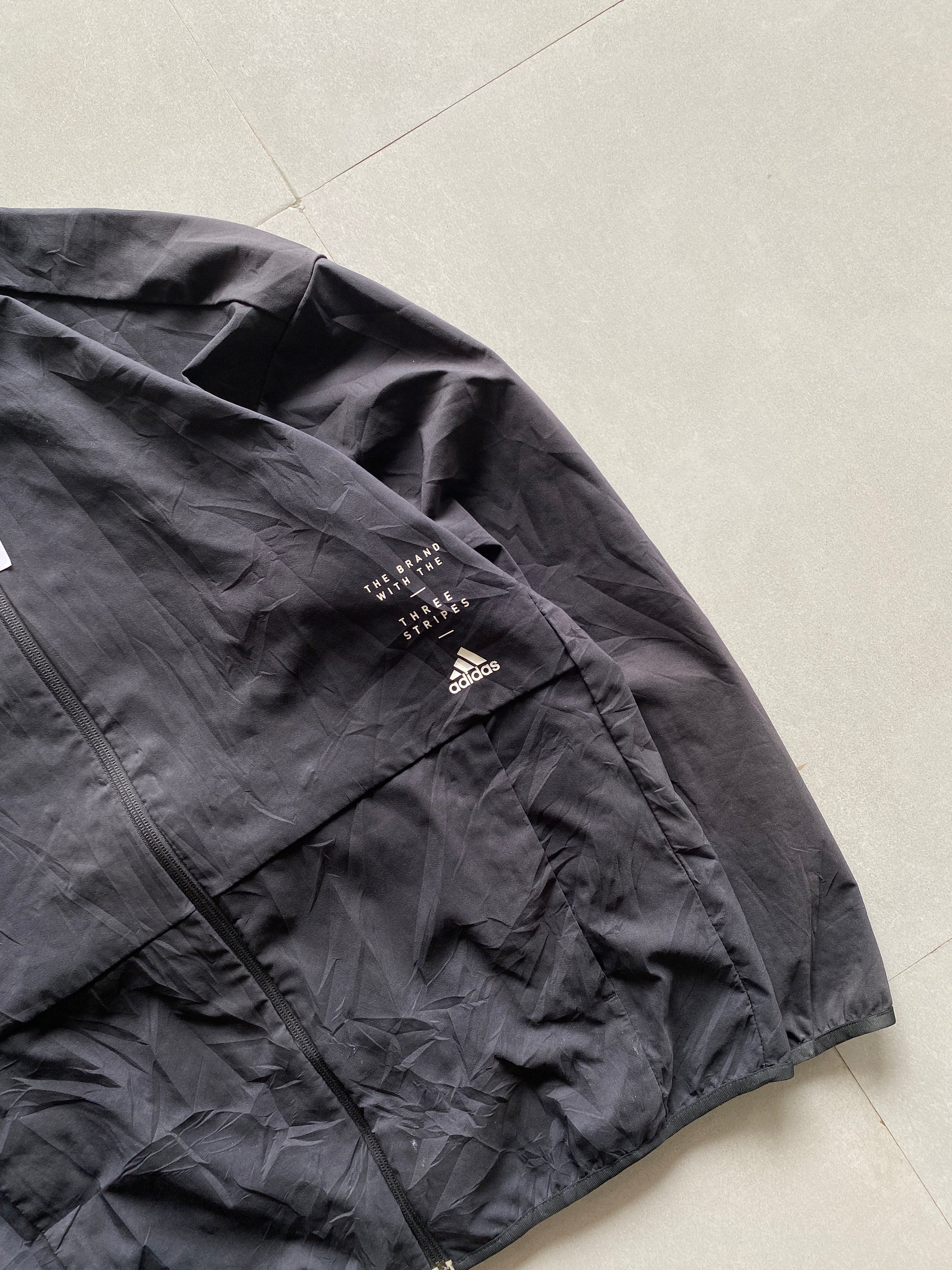 VINTAGE ADIDAS HOODED JACKET - XL