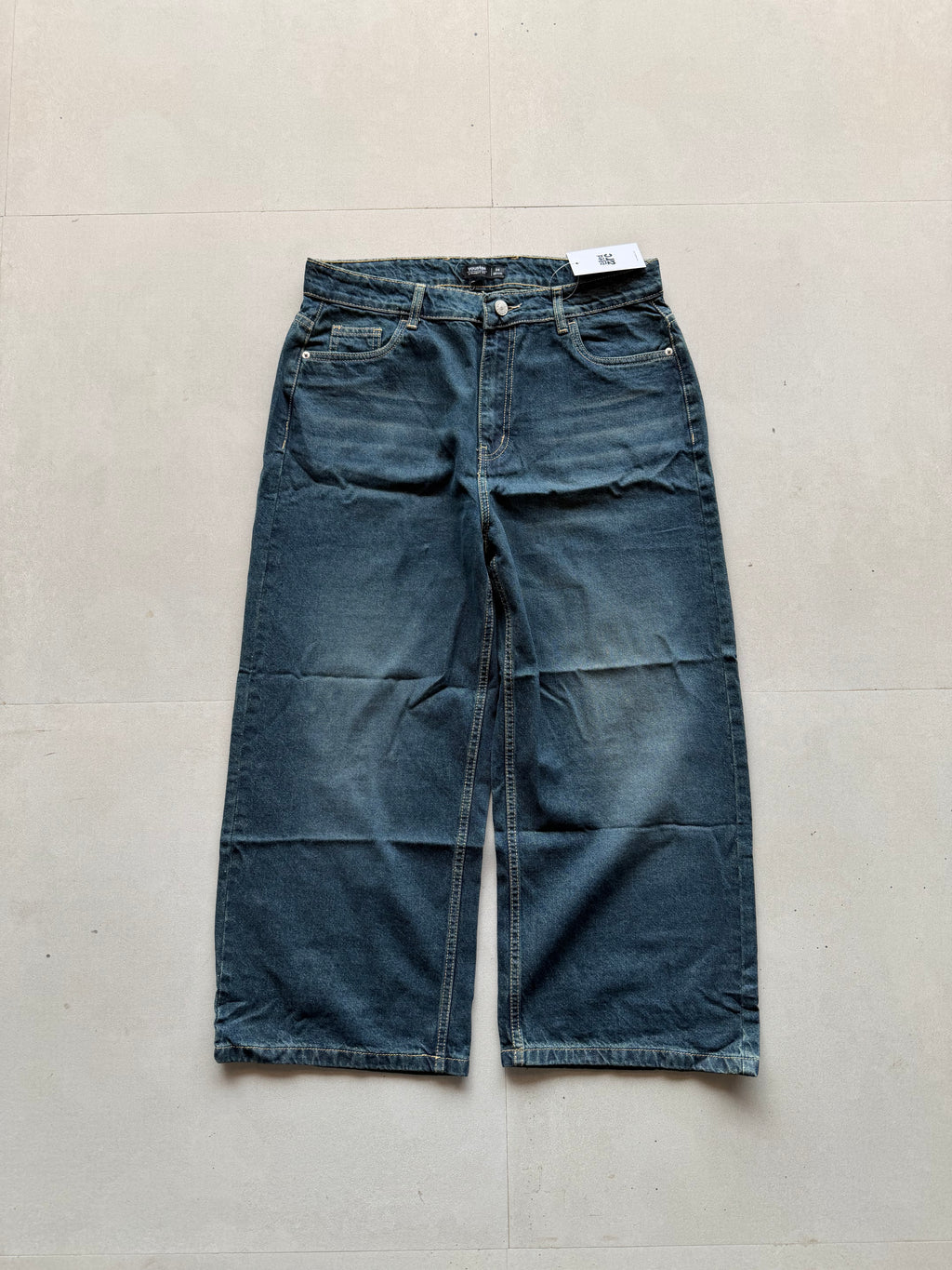 DN41 WIDELEG DENIM - S