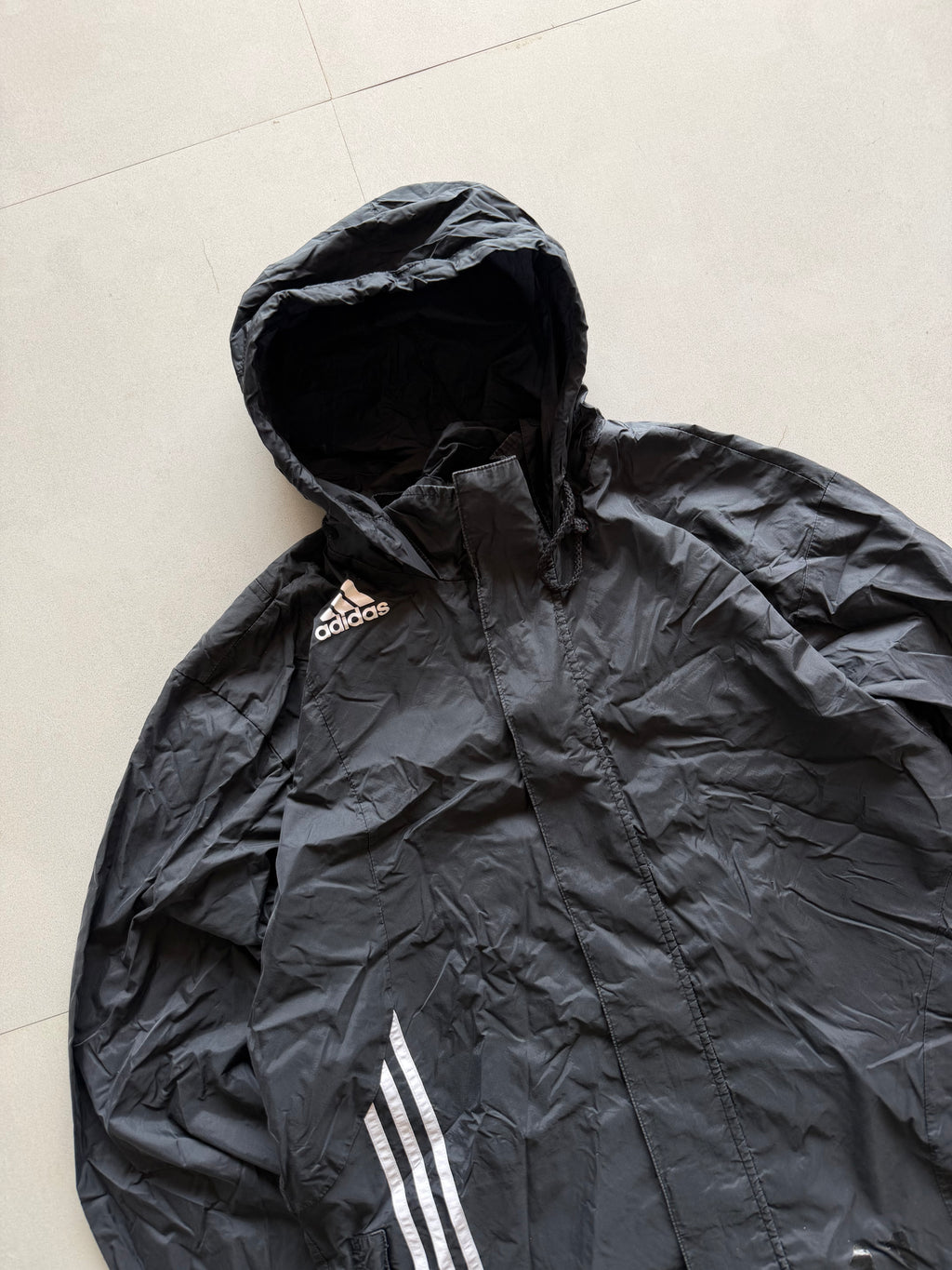 VINTAGE ADIDAS STRIPED JACKET - L