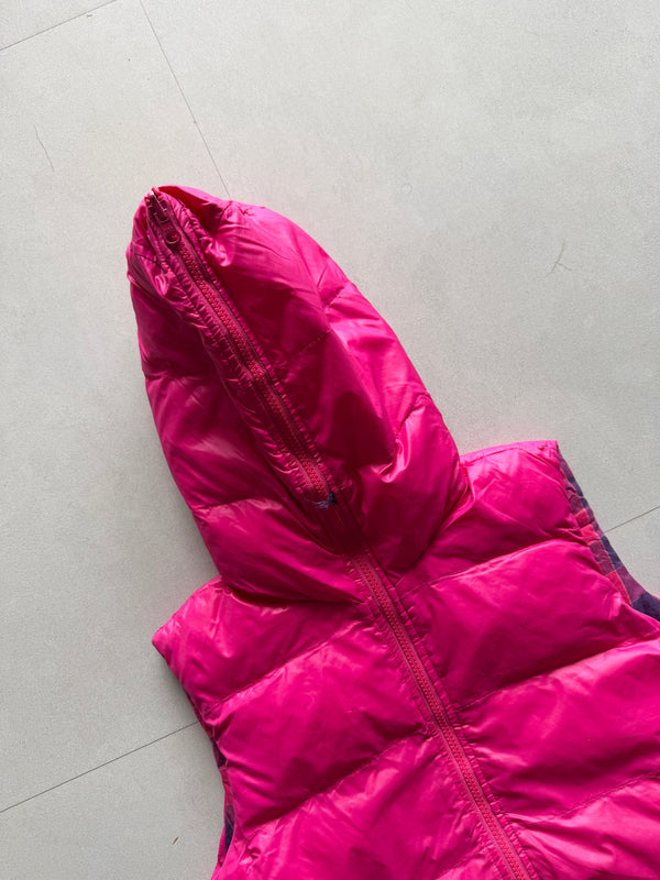 FULL ZIP REVERSIBLE PUFFER VEST - S