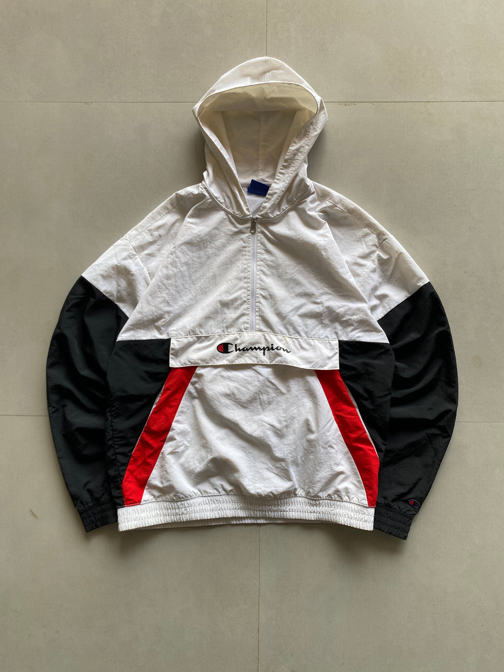 CHAMPION QUARTER ZIP JACKET - M