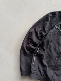 ADIDAS BLACK TRACK JACKET - L