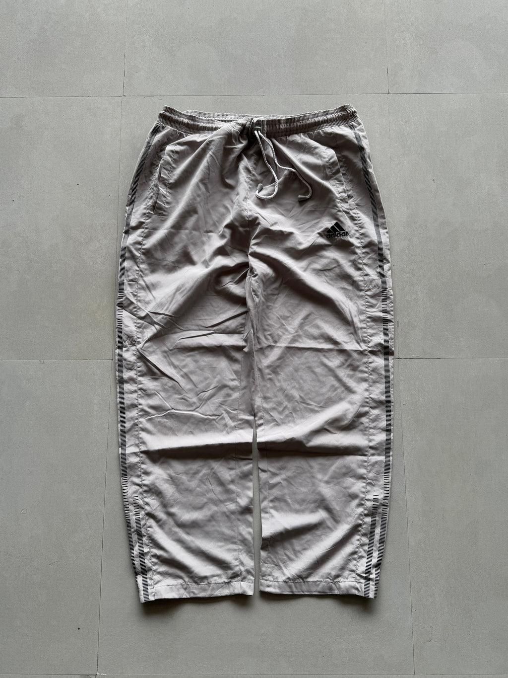 ADIDAS GREY TRACK PANTS - XL
