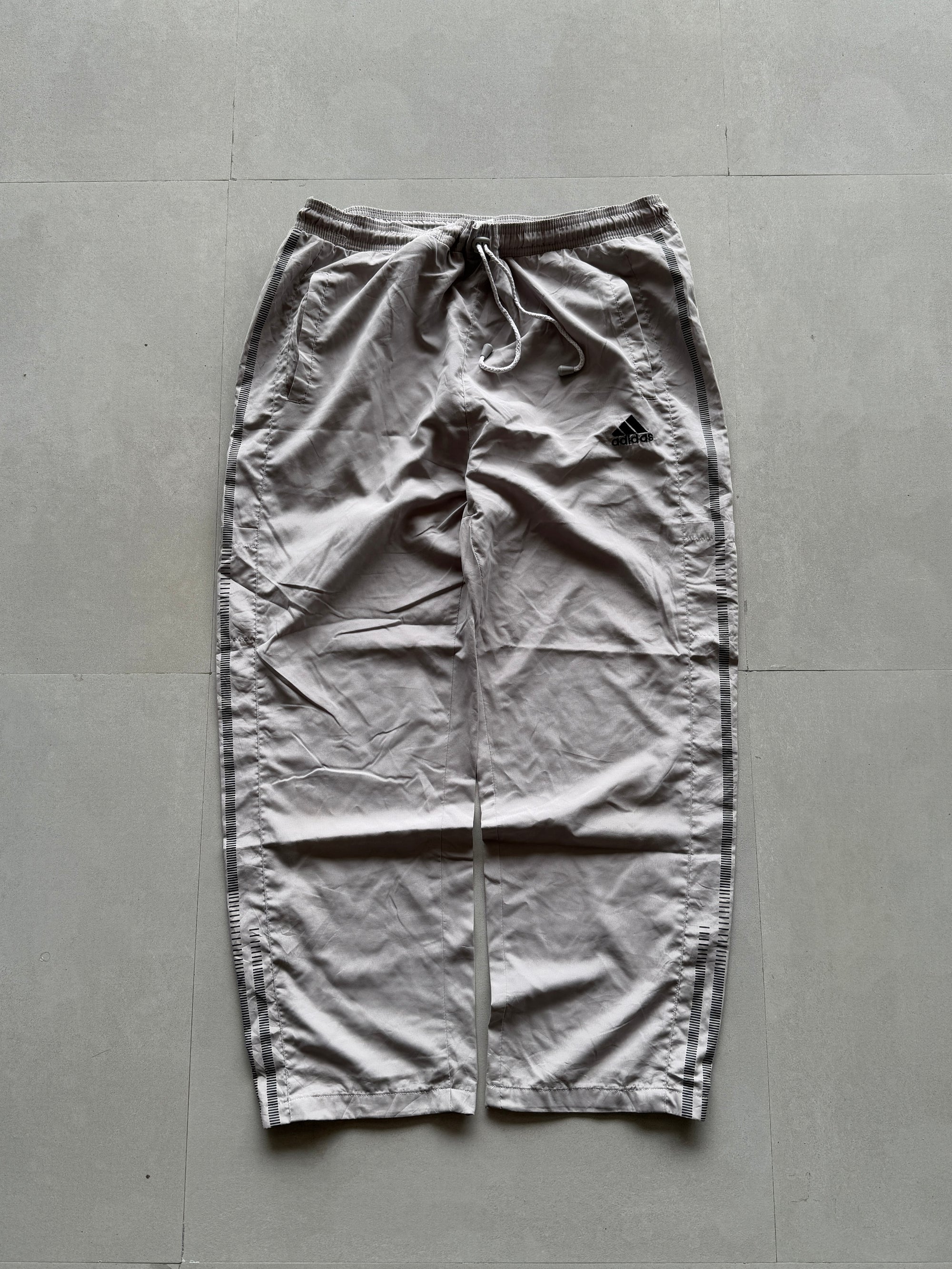 ADIDAS GREY TRACK PANTS - XL