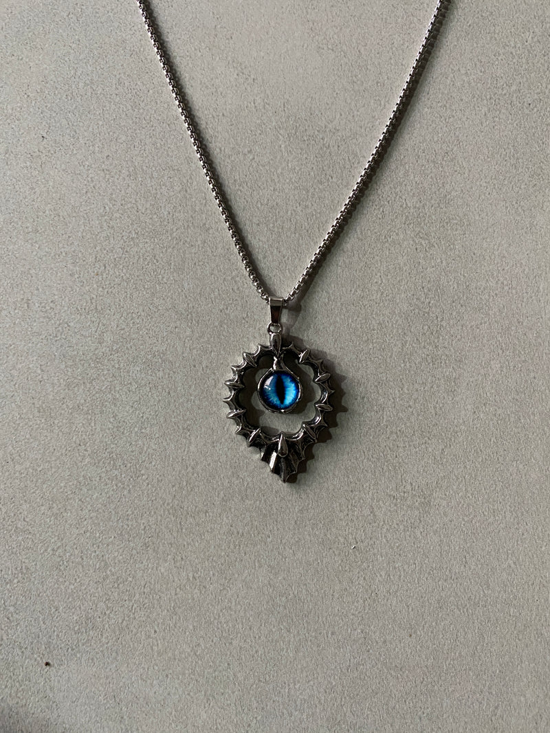 DEMON EVIL EYE PENDANT CHAIN
