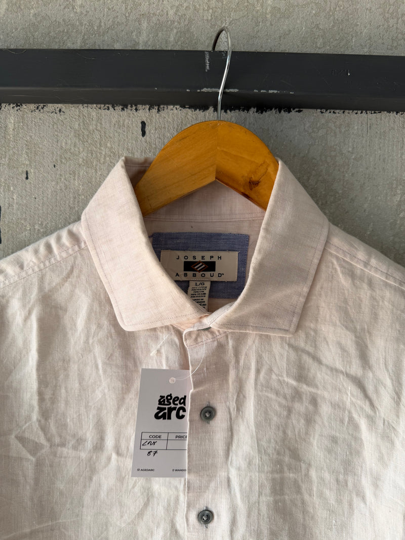 JOSEPH ABBOUD LINEN SHIRT SLN87 -  L