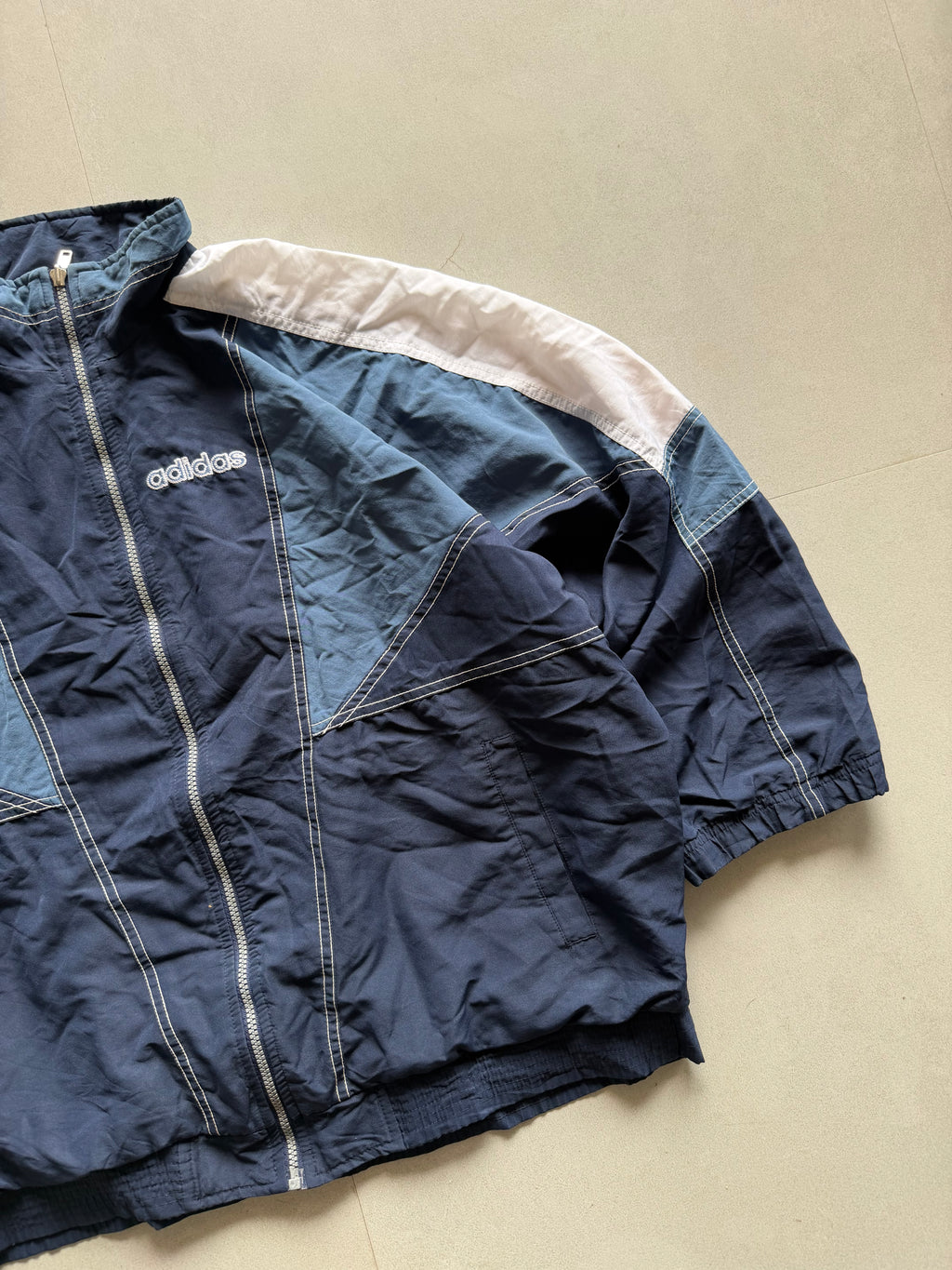 90S ADIDAS BIG LOGO JACKET - XXL