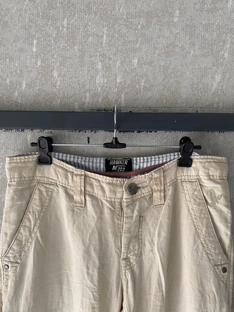 HAWKER BAGGY LINEN PANT - M