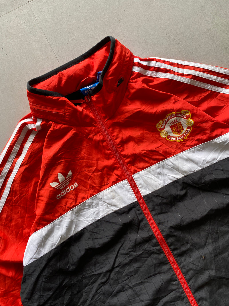 JVINTAGE ADIDAS MANCHESTER UNITED STRIPED JACKET - XL