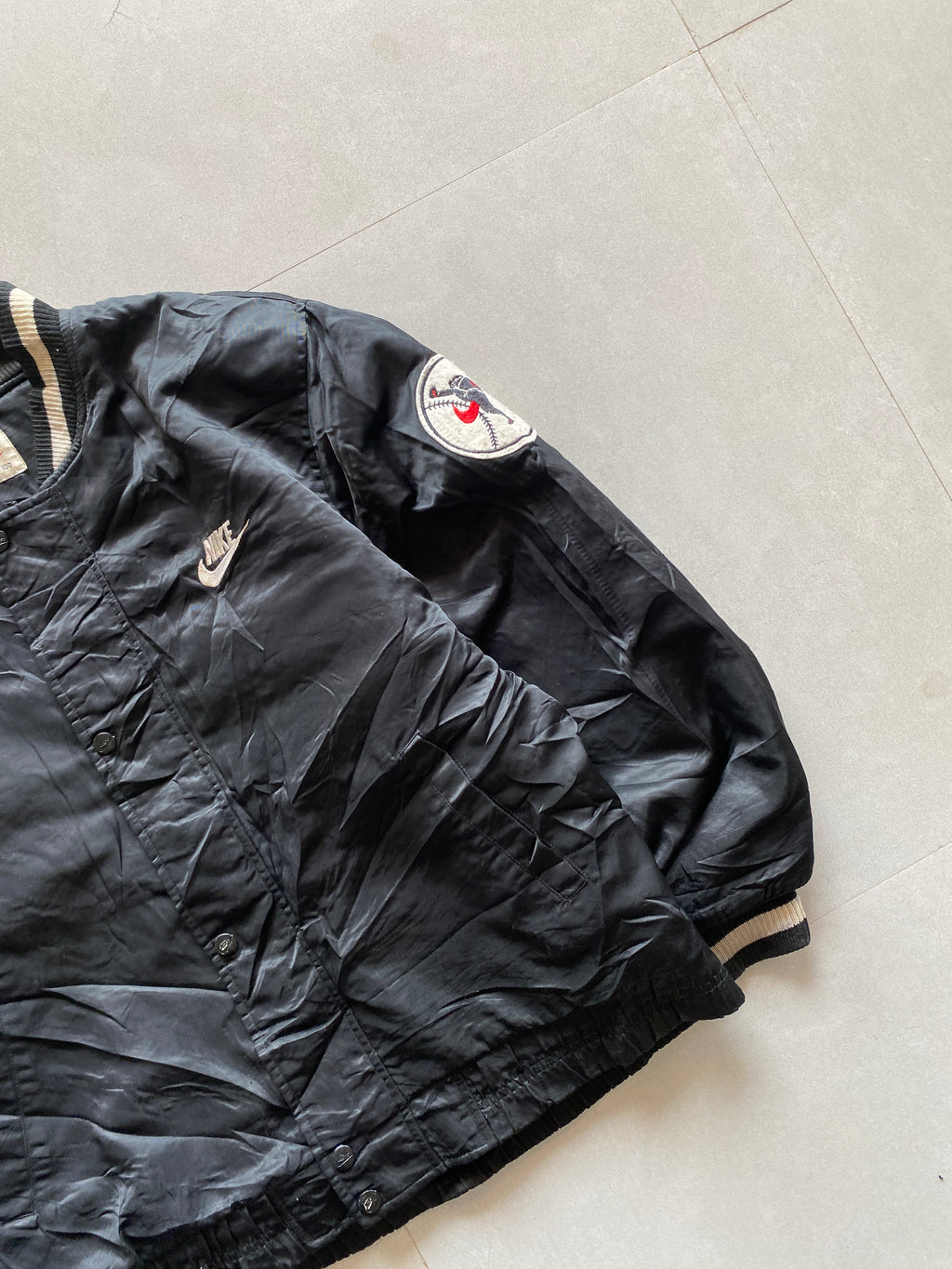 90s NIKE VARSITY JACKET - L