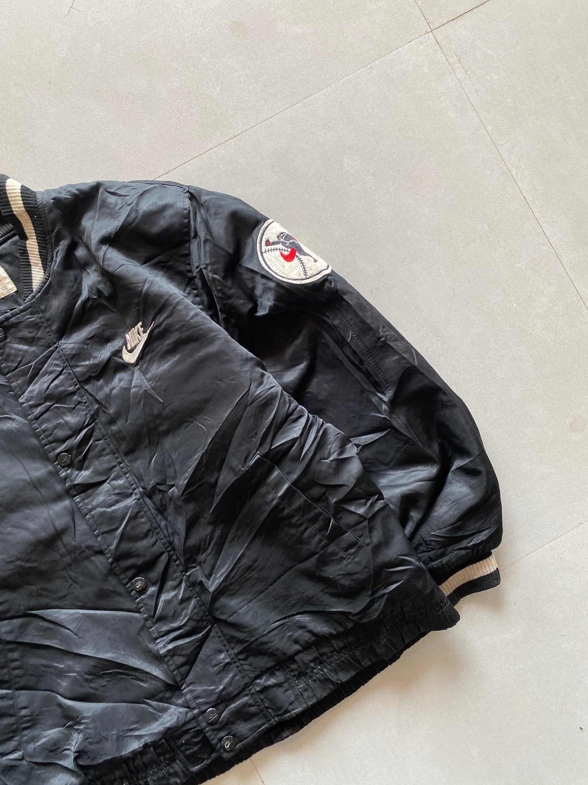 90s NIKE VARSITY JACKET - L