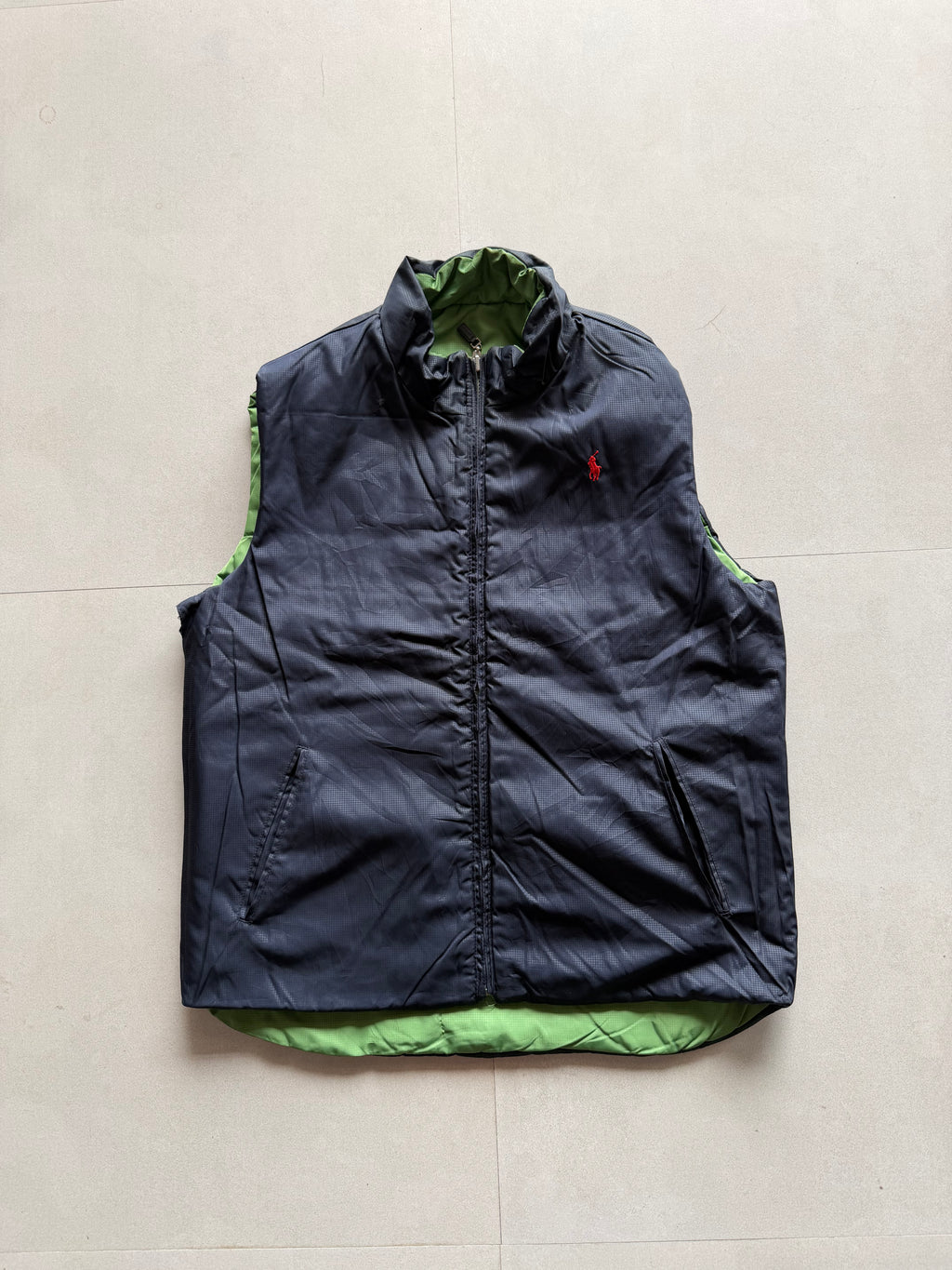 RALPH LAUREN REVERSIBLE PUFFER VEST - M