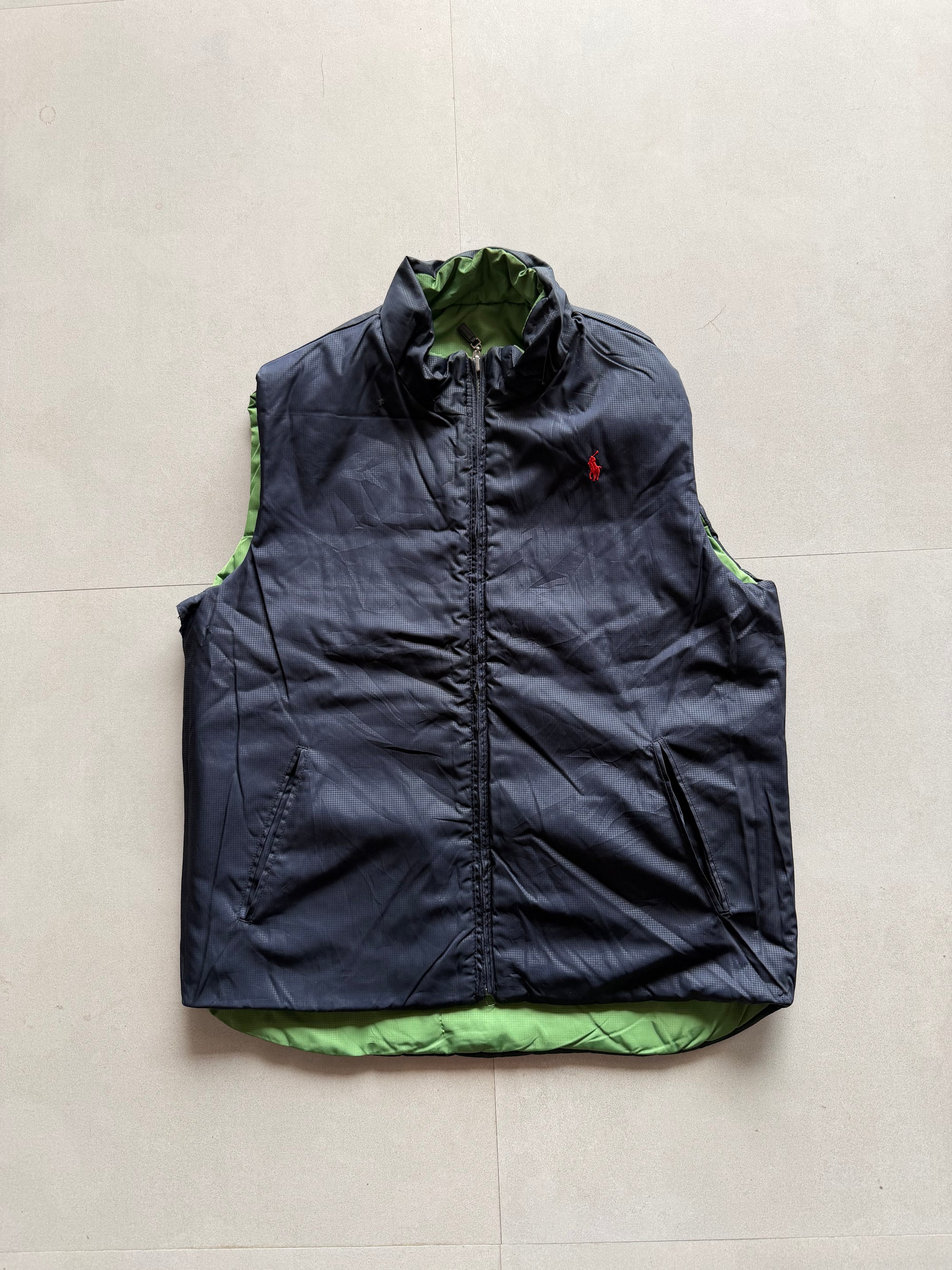 RALPH LAUREN REVERSIBLE PUFFER VEST - M