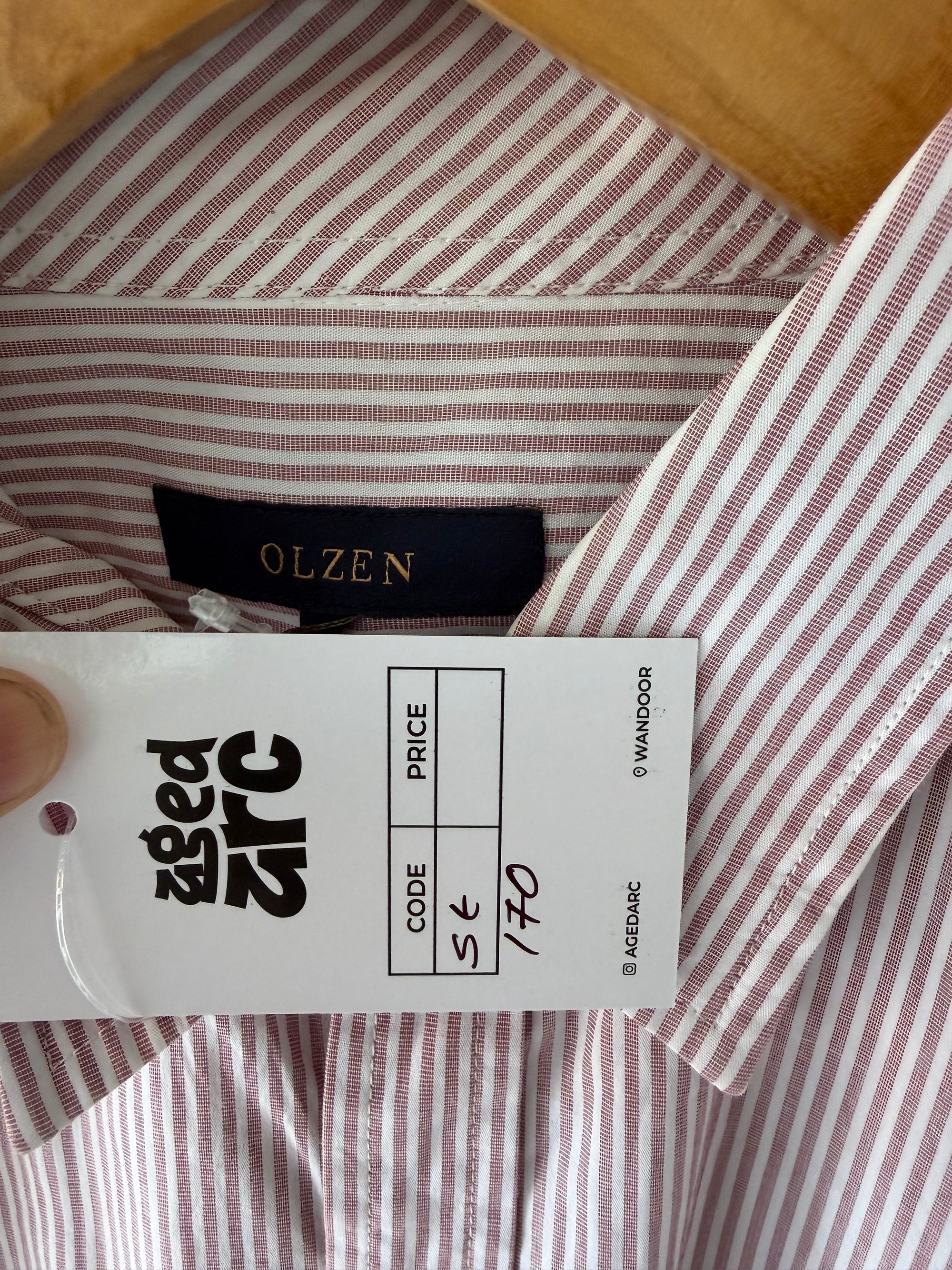 OLZEN STRIPED SHIRT ST170 - M