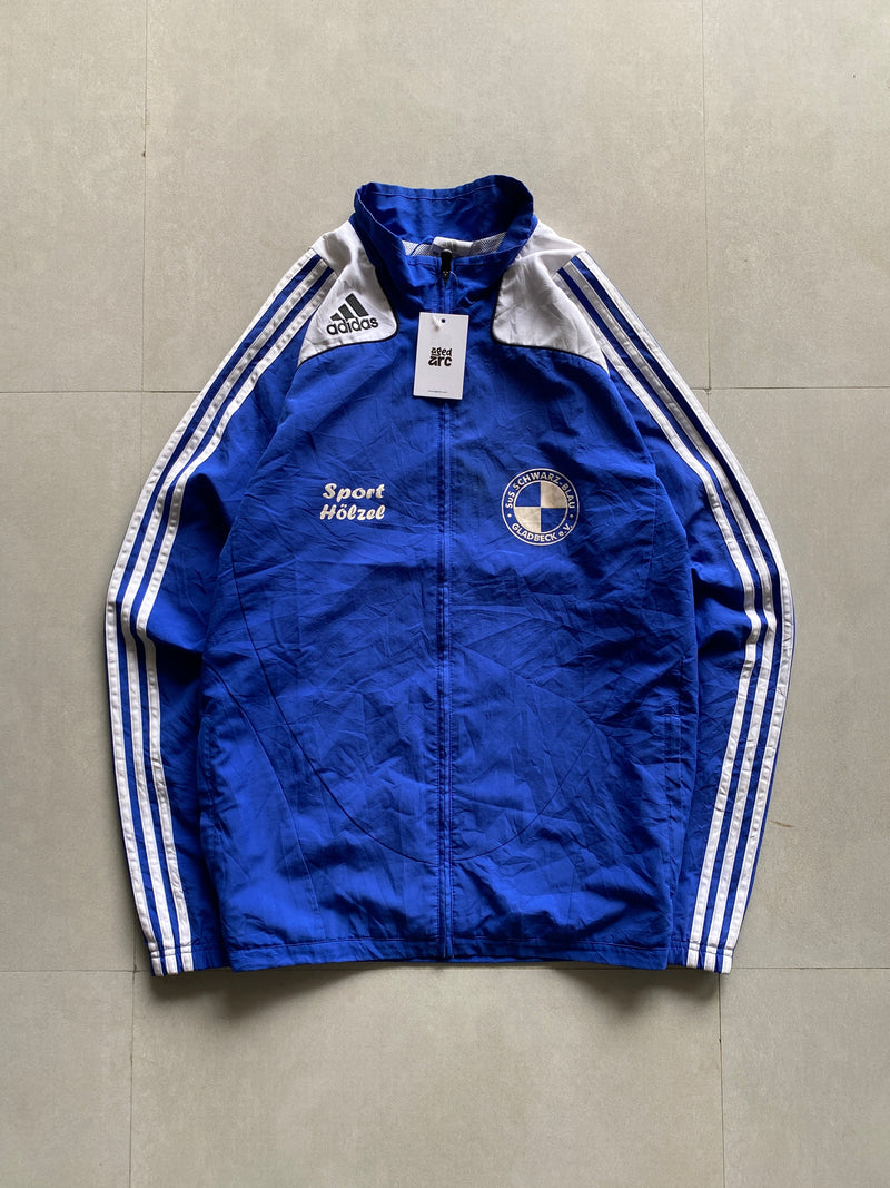 VINTAGE ADIDAS STRIPED JACKET - M