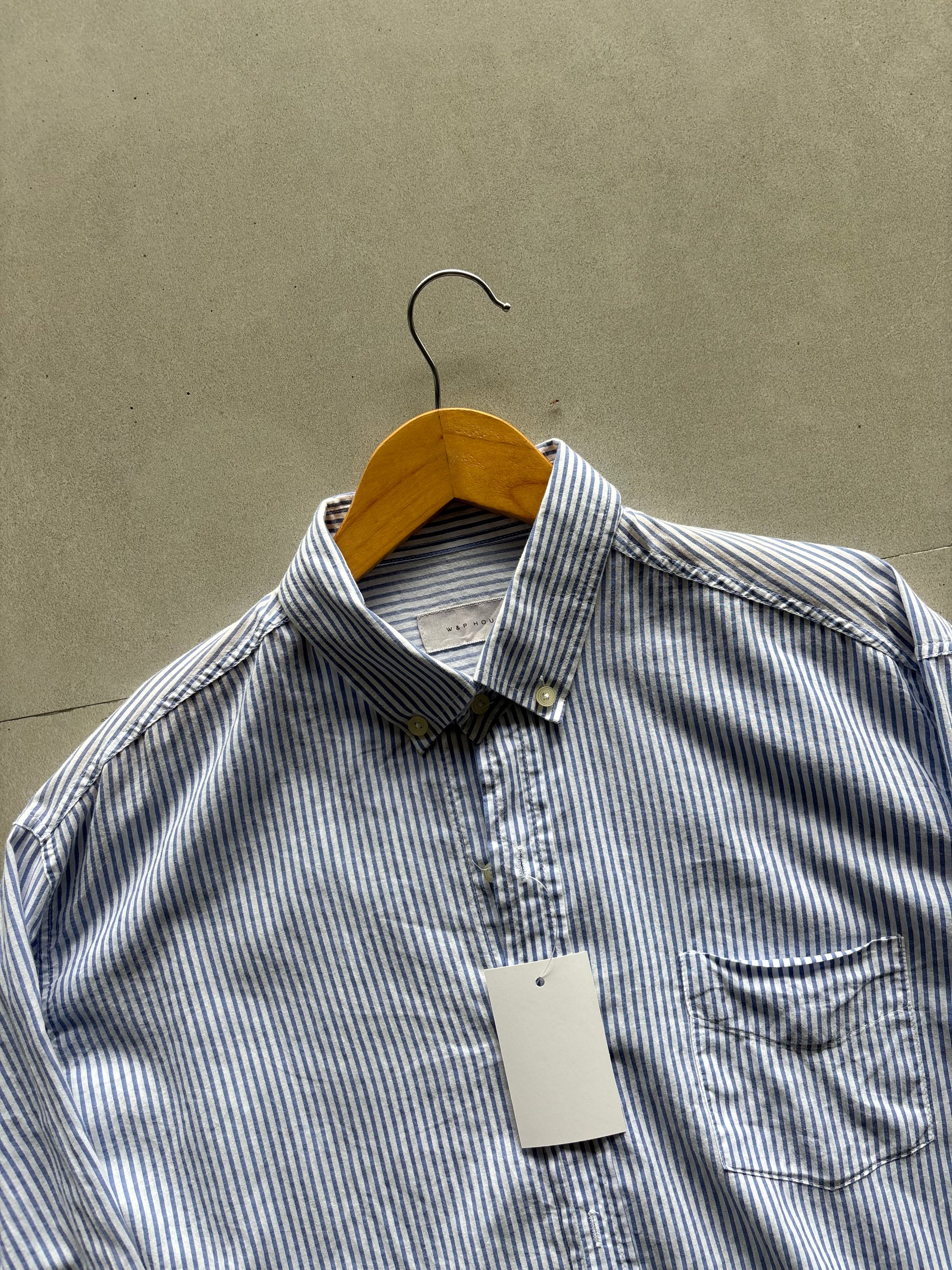 W&P FORMAL STRIPED SHIRT - M