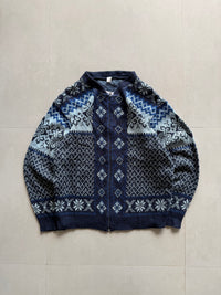 ZIPPER KNIT SWEATER SW28 - M