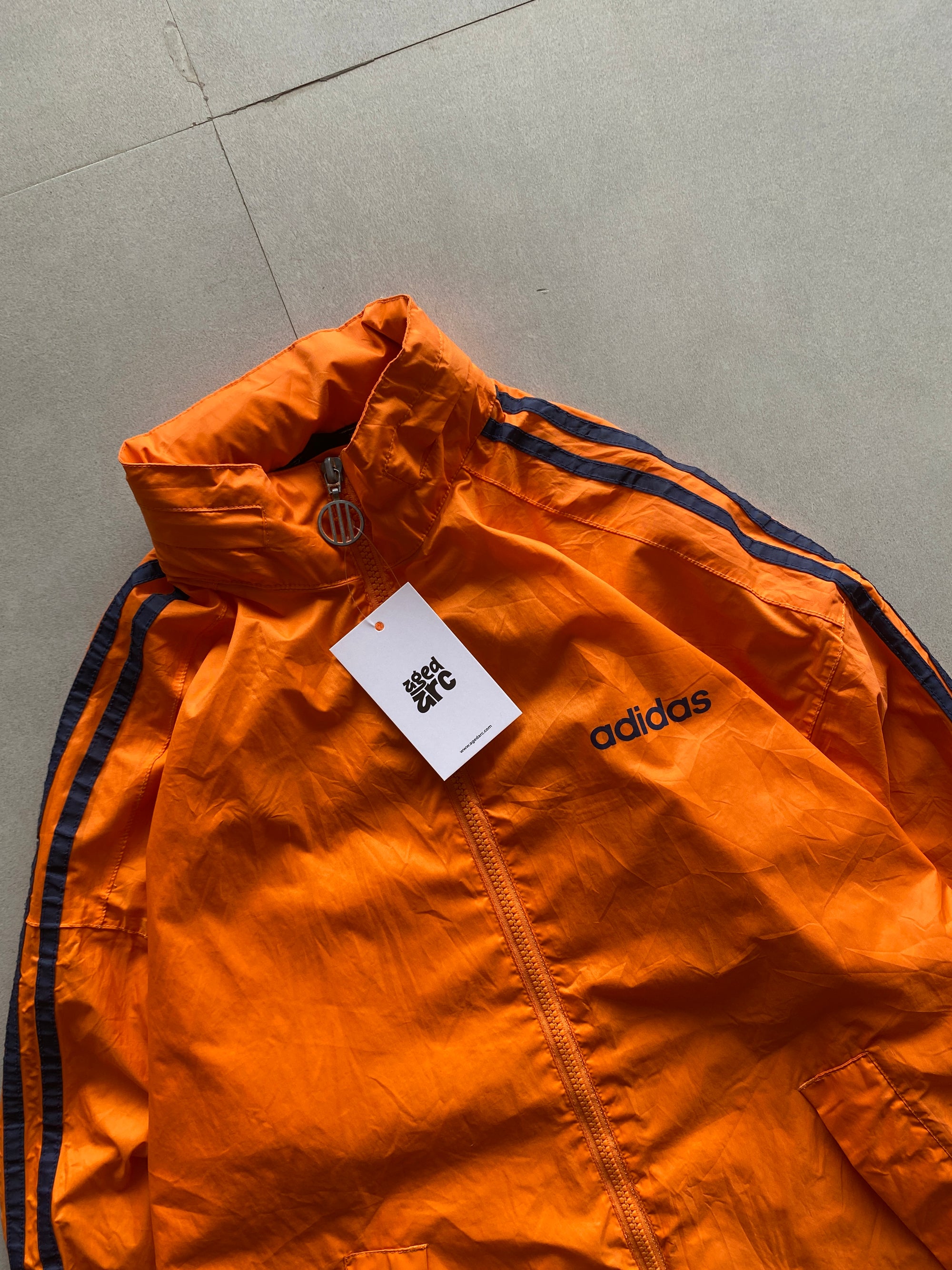 VINTAGE ADIDAS ORGINALS STRIPED JACKET - M
