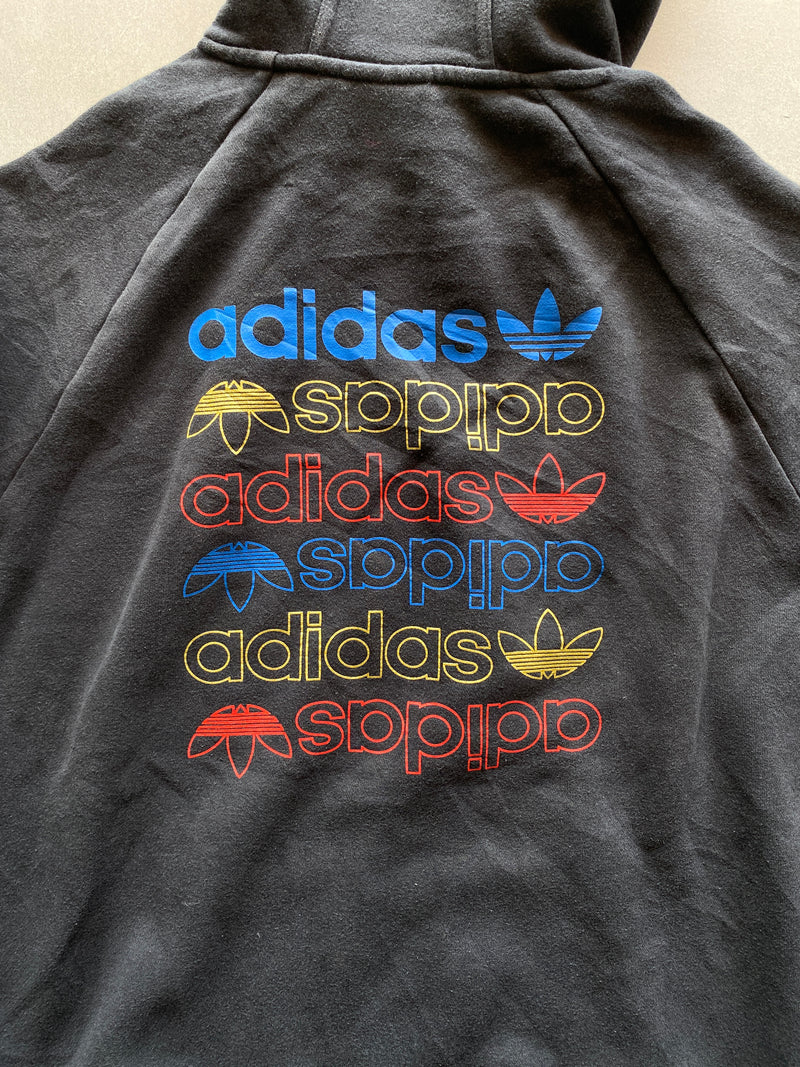 ADIDAS ORGINALS MULTI LOGO HOODIE - L