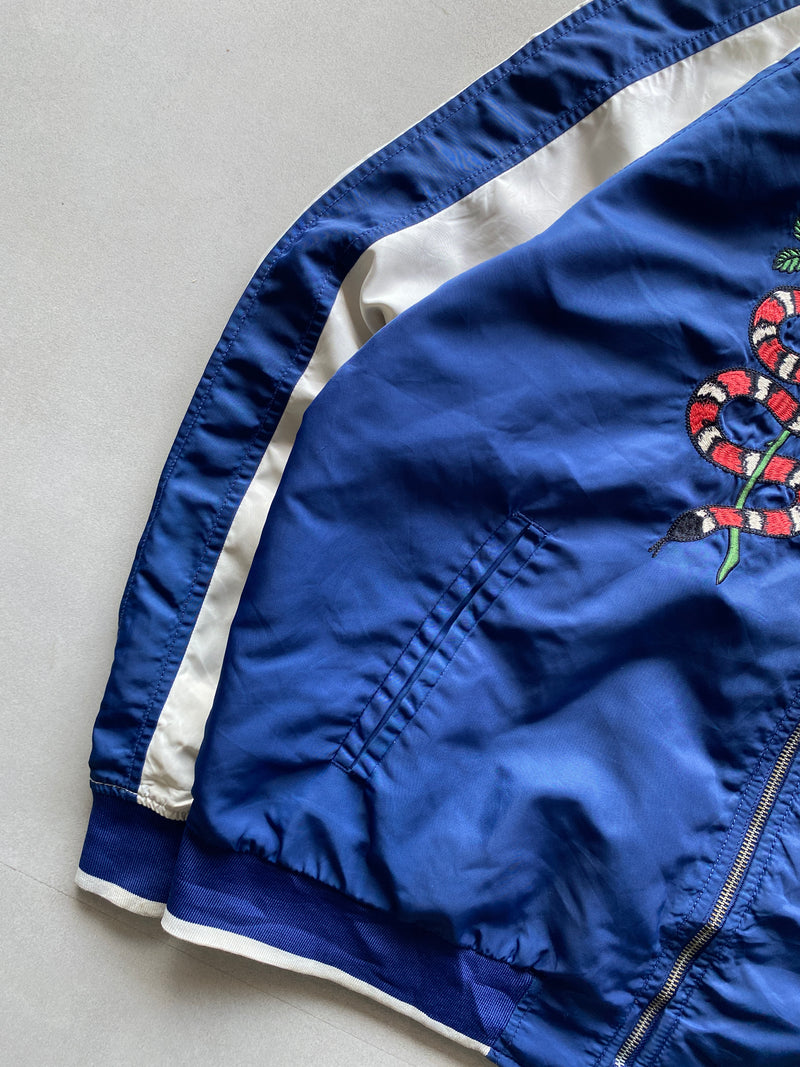 VINTAGE GAP EMBROIDERY BOMBER JACKET - XL