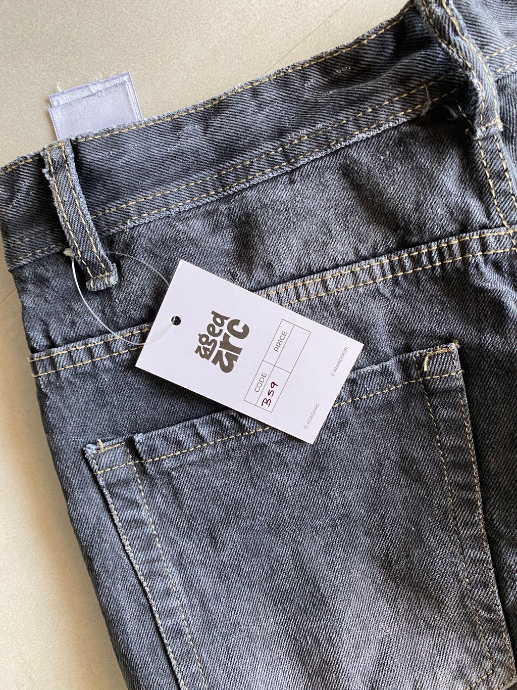 B59 BAGGY DISTRESSED DENIM -M
