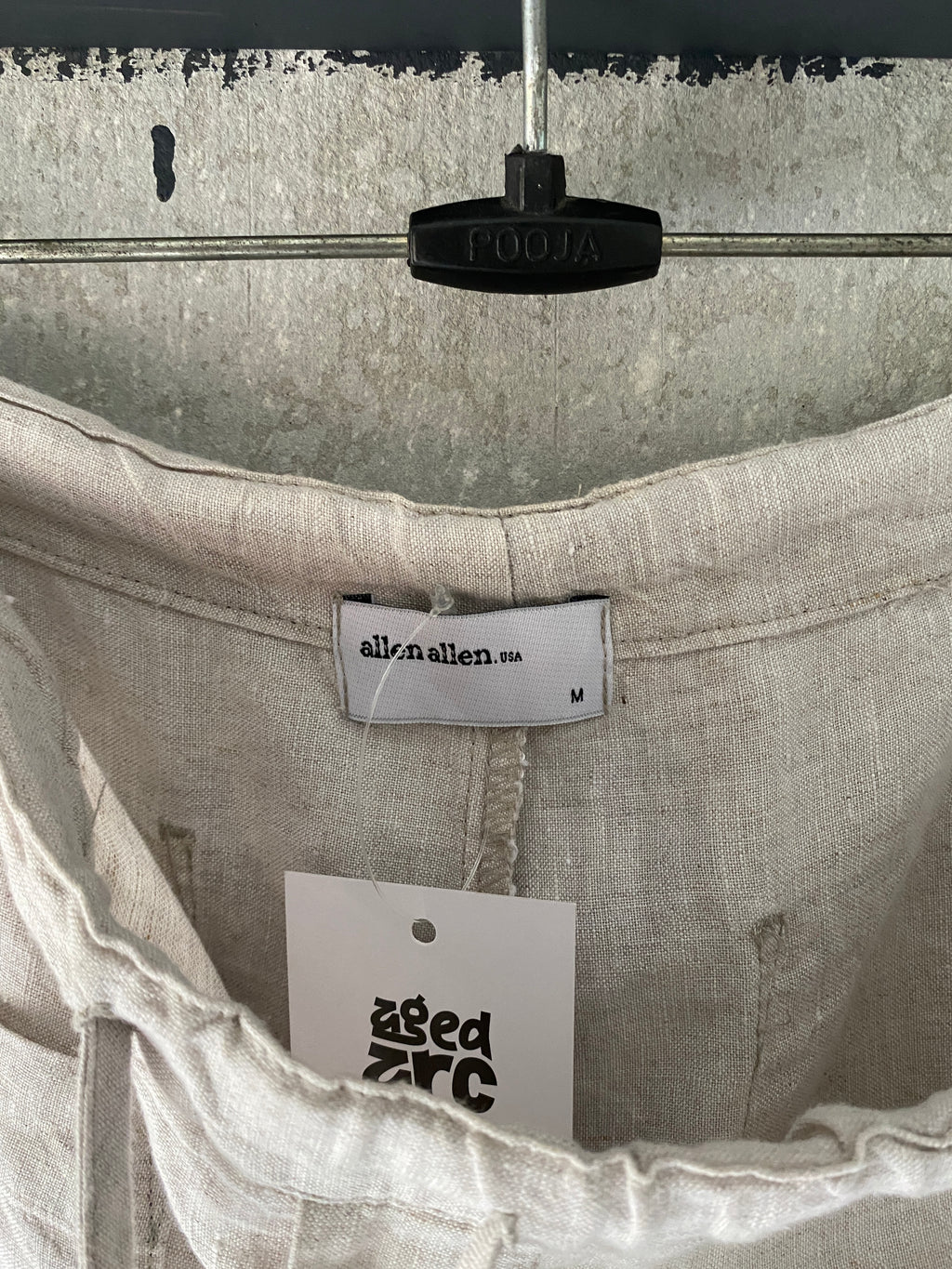 ALLEN BAGGY LINEN PANT - L