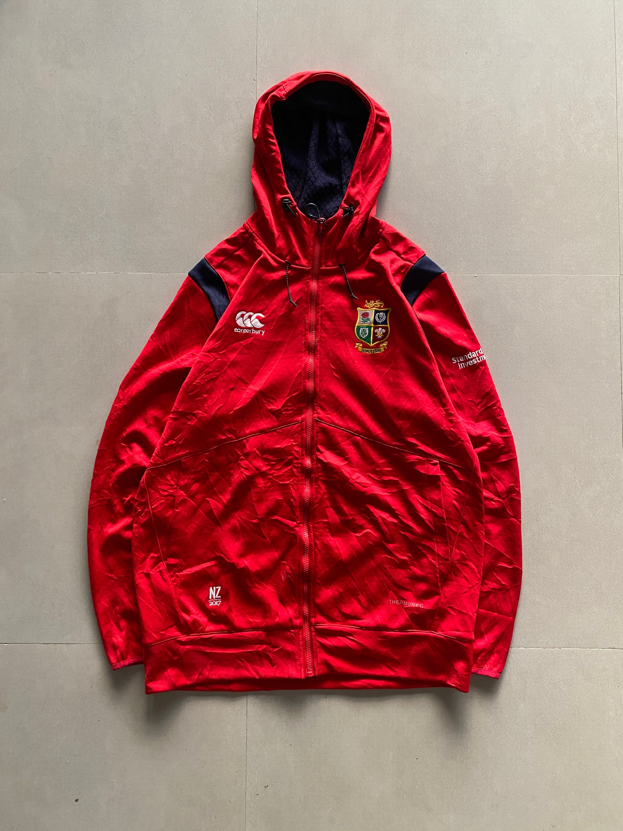 2017 CANTERBURY IRISH AND LIONS RUGBY JACKET - L