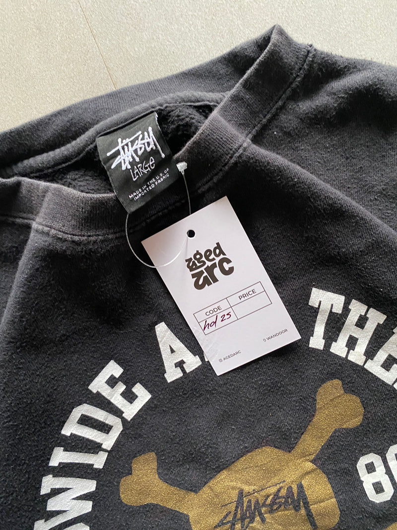 STUSSY USA WORLDWIDE SWEATSHIRT - XS