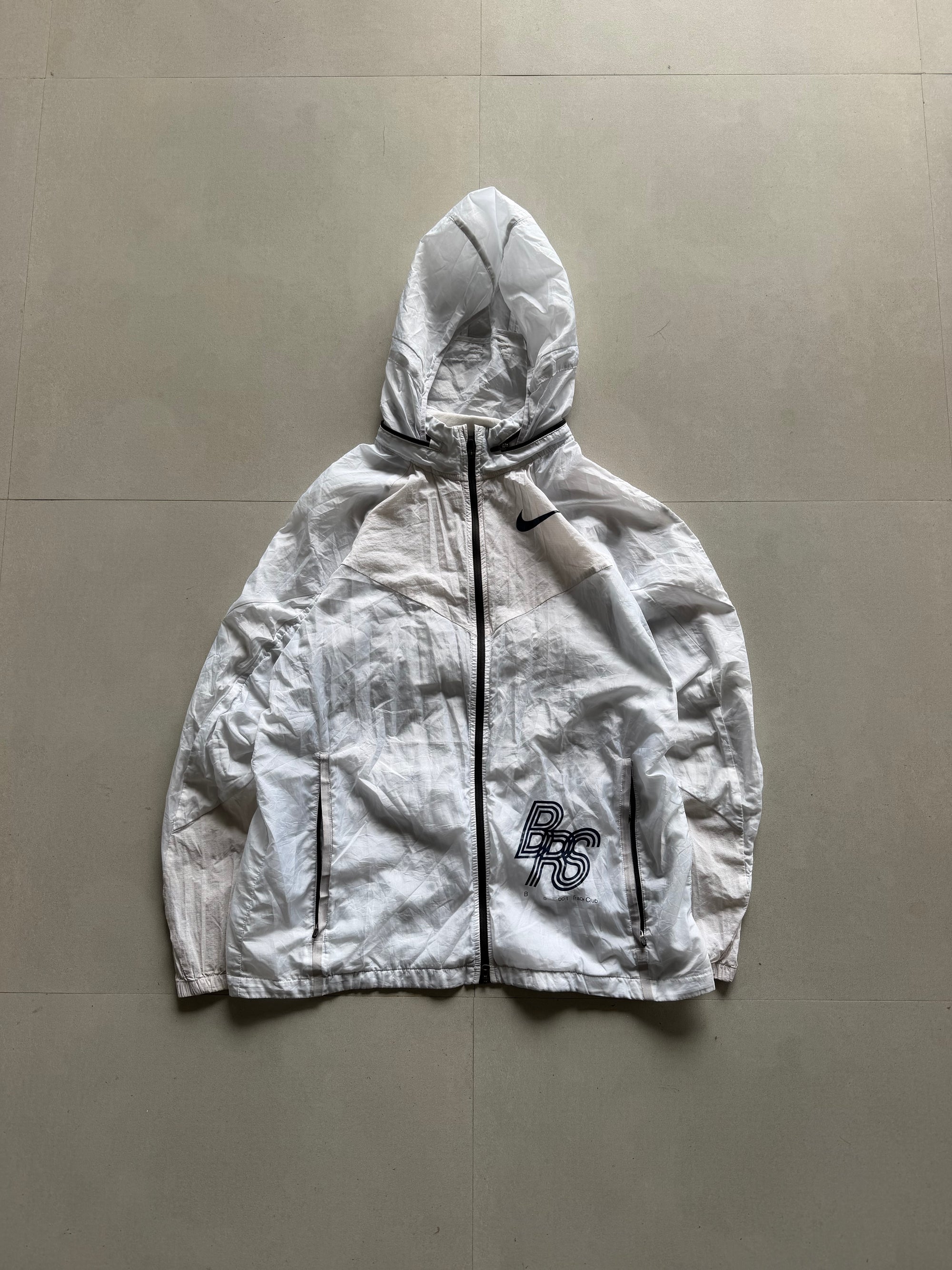 VINTAGE NIKE HOODED RUNNING JACKET -