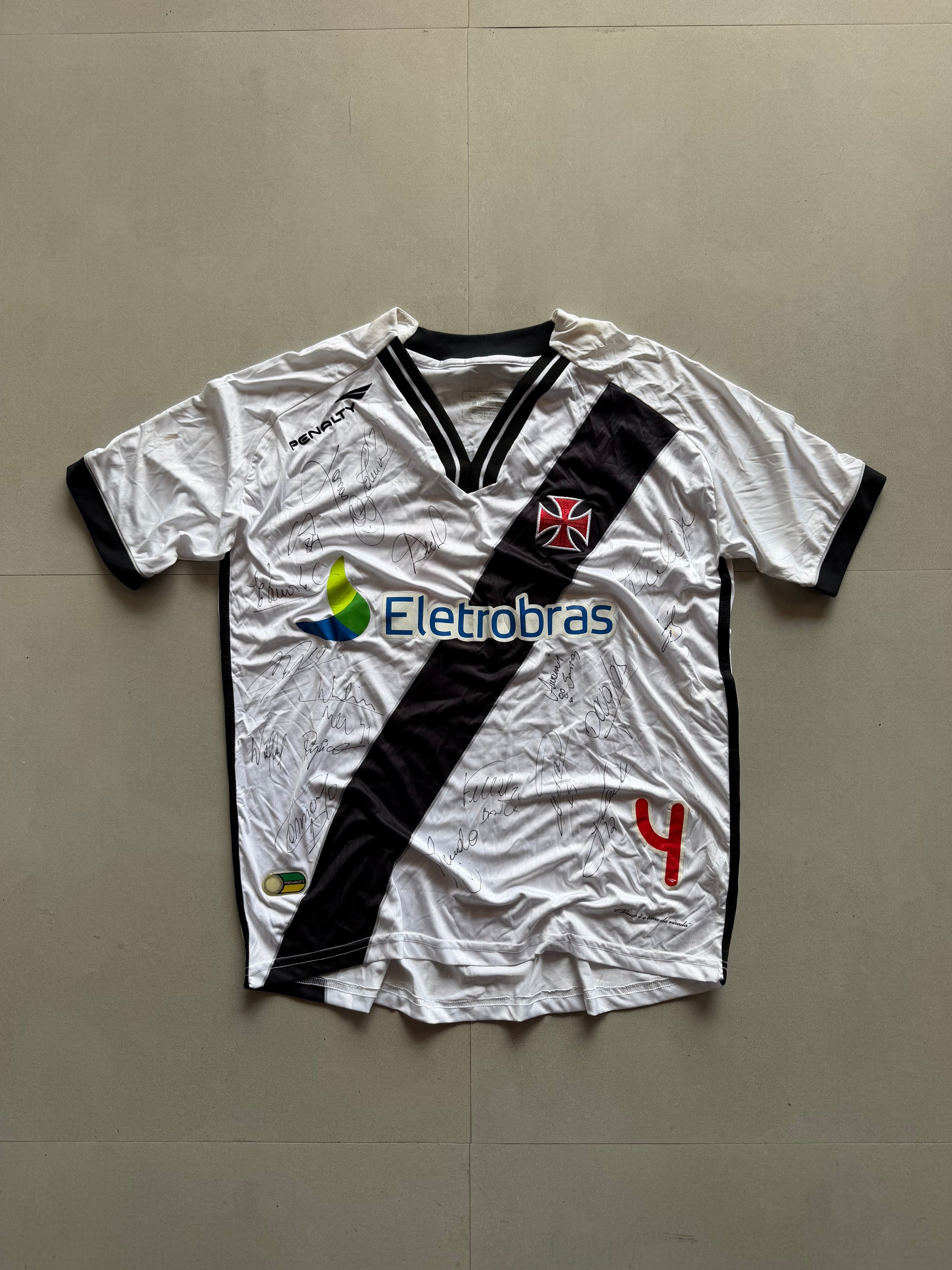 2010 CAMISA VASCO DA GAMA SIGNED JERSEY - L