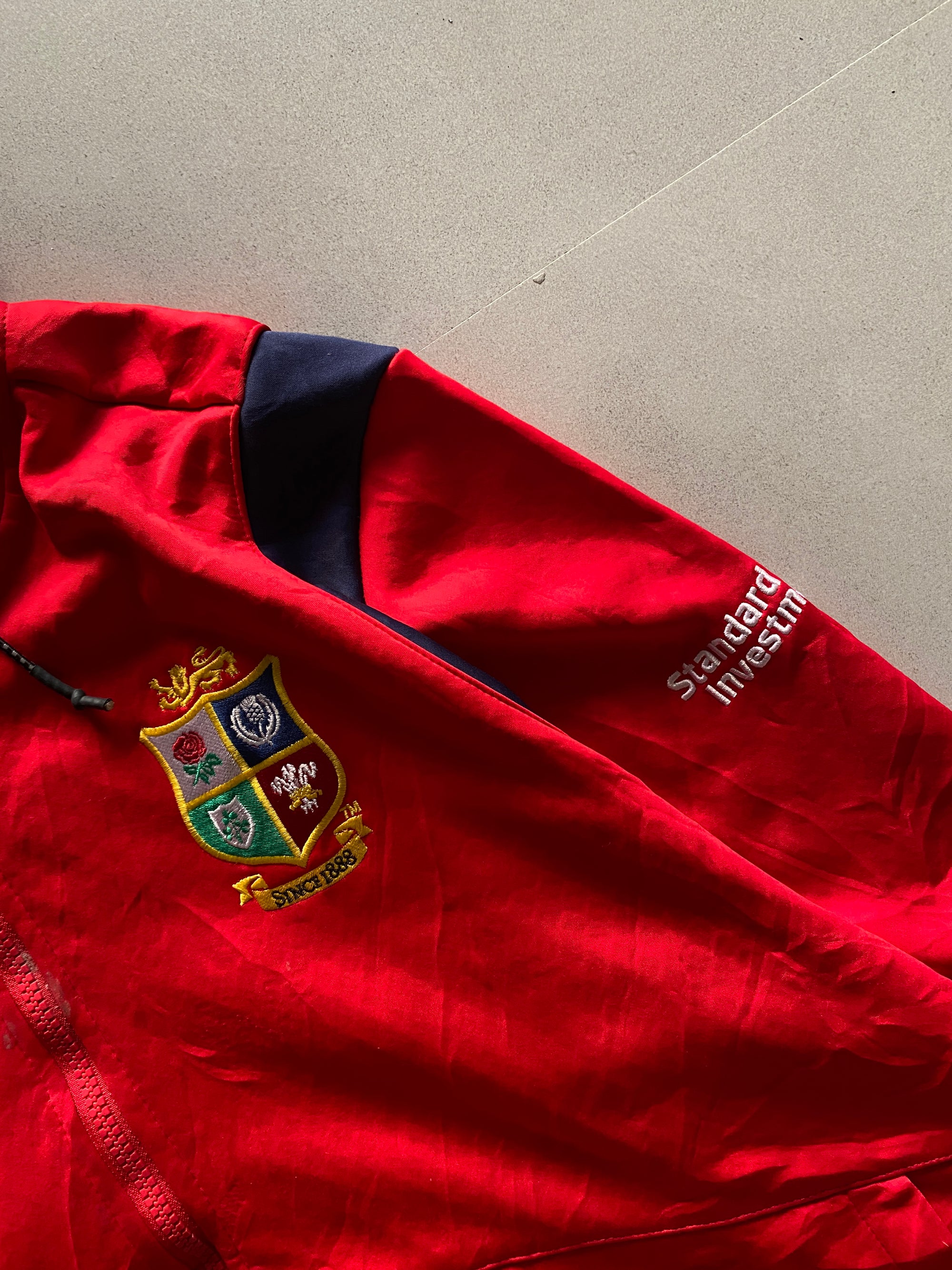 2017 CANTERBURY IRISH AND LIONS RUGBY JACKET - L