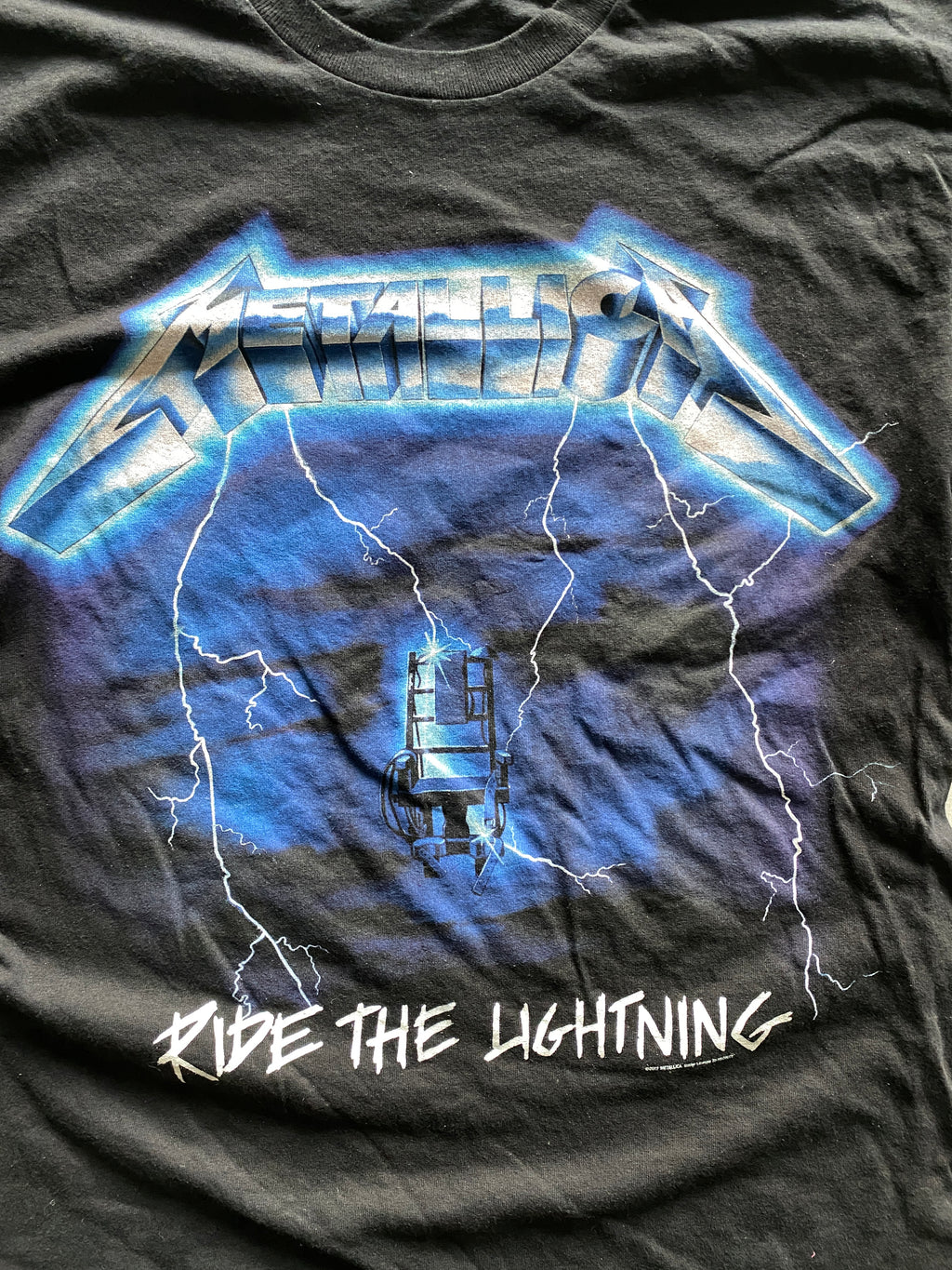 2017 GILDAN METALICA RIDE THE LIGHTNING TEE - M