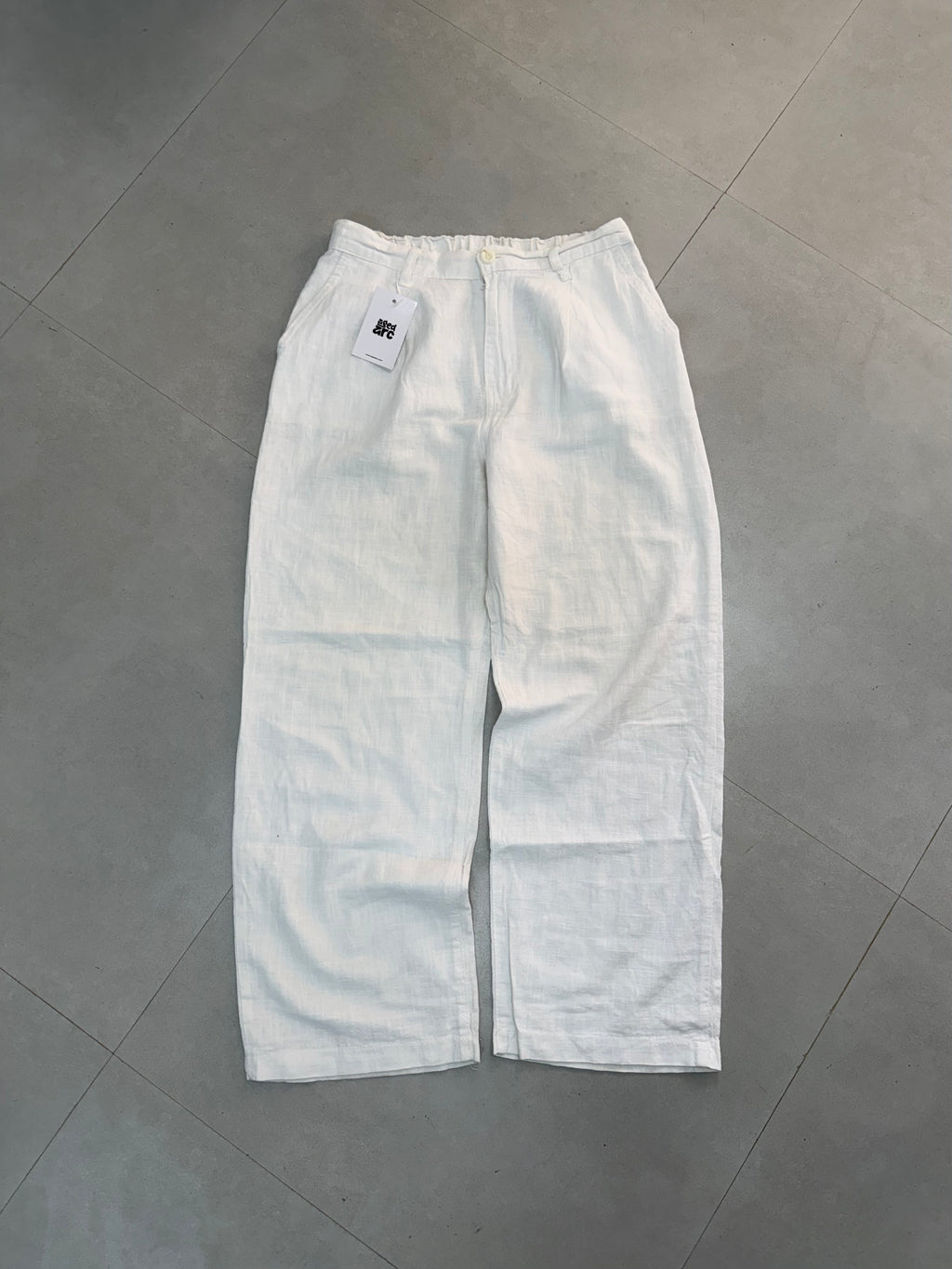 BAGGY LINEN PANT - M