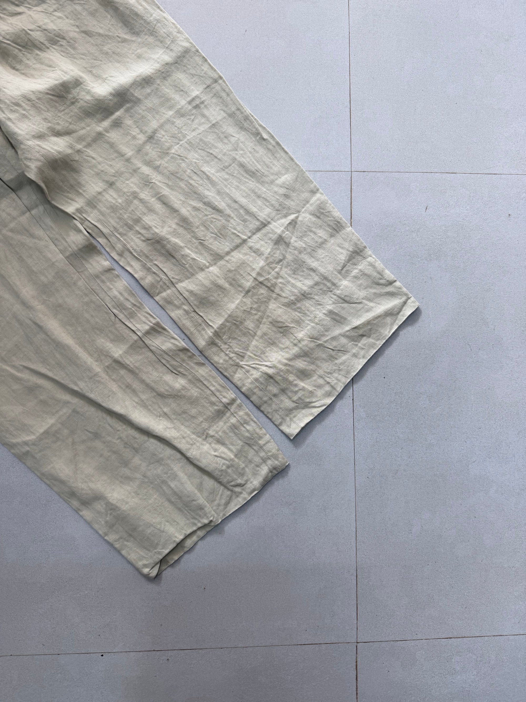 WIDE LEG LINEN PANT LNP42 - M