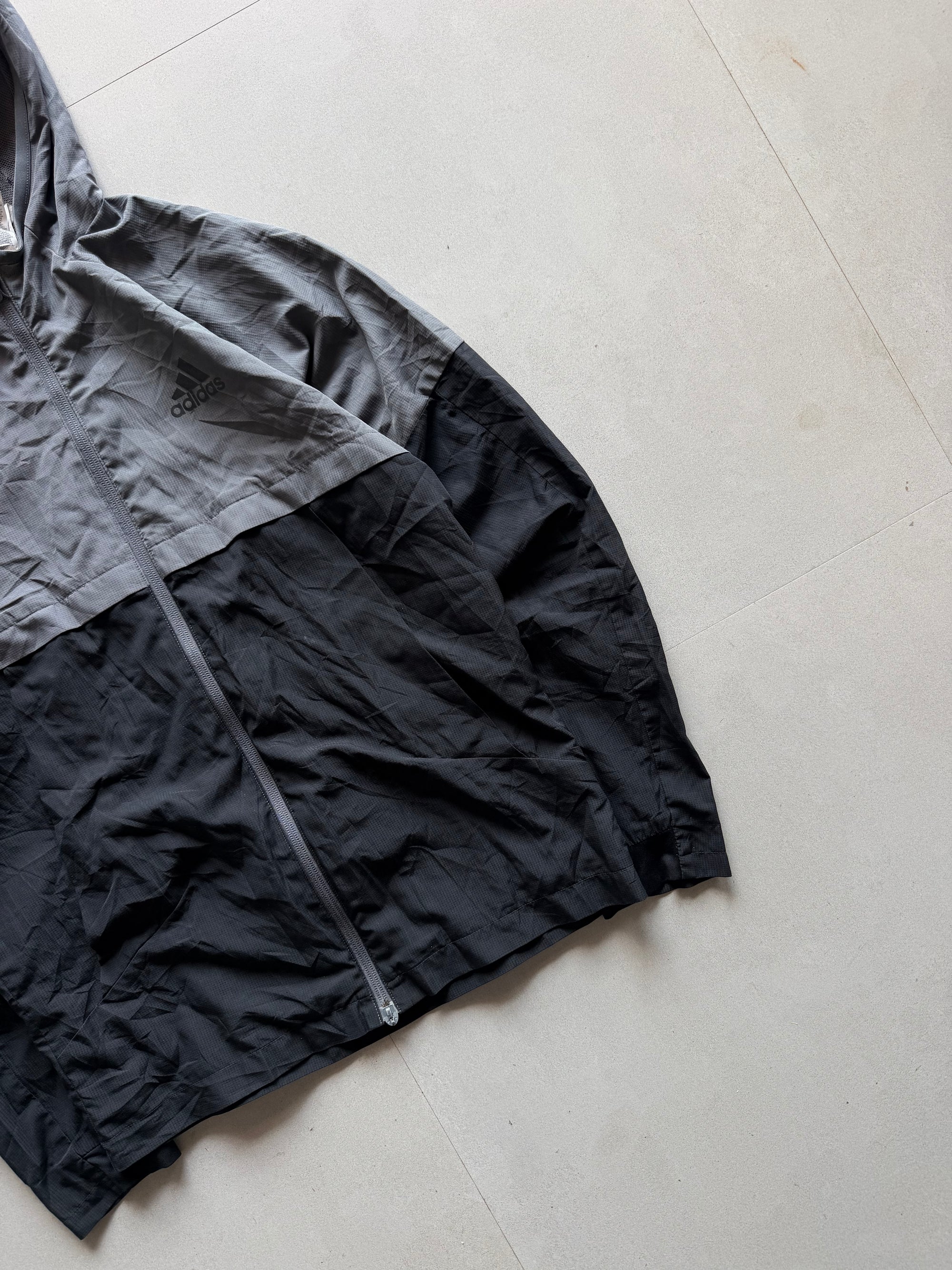 ADIDS HOODED JACKET - S