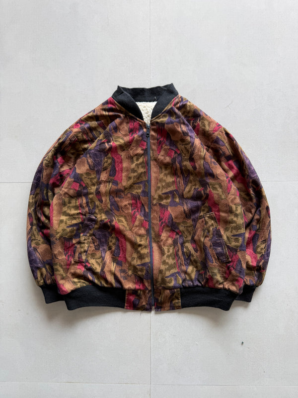 VINTAGE BOMBER STYLE JACKET - M