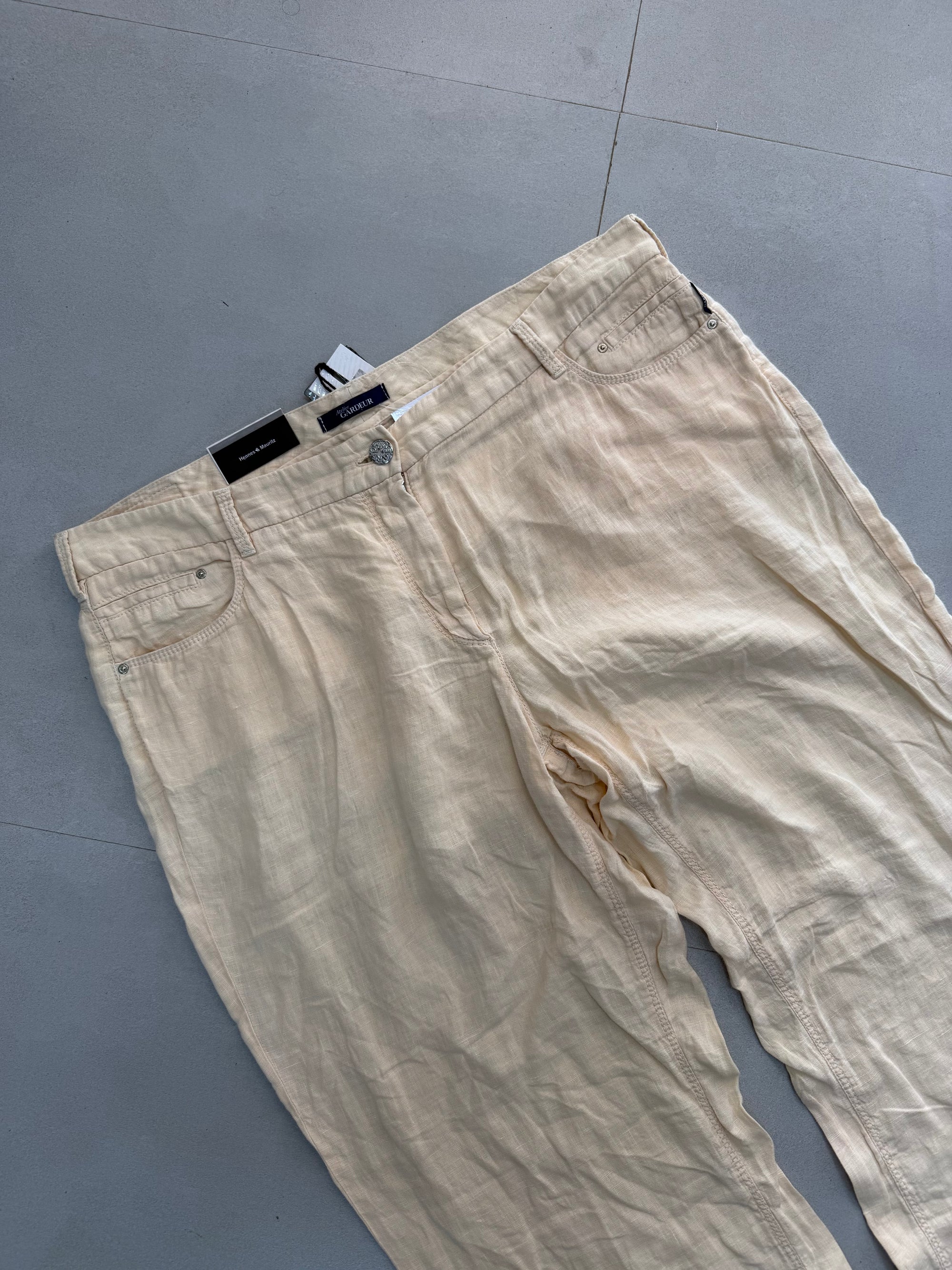 WIDE LEG LINEN PANT LNP38 - XL