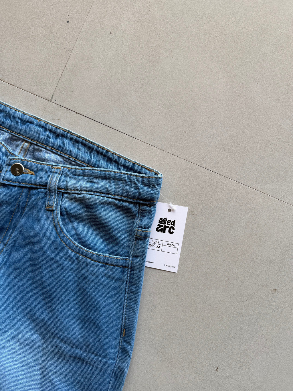 DN14 WIDELEG DENIM -M