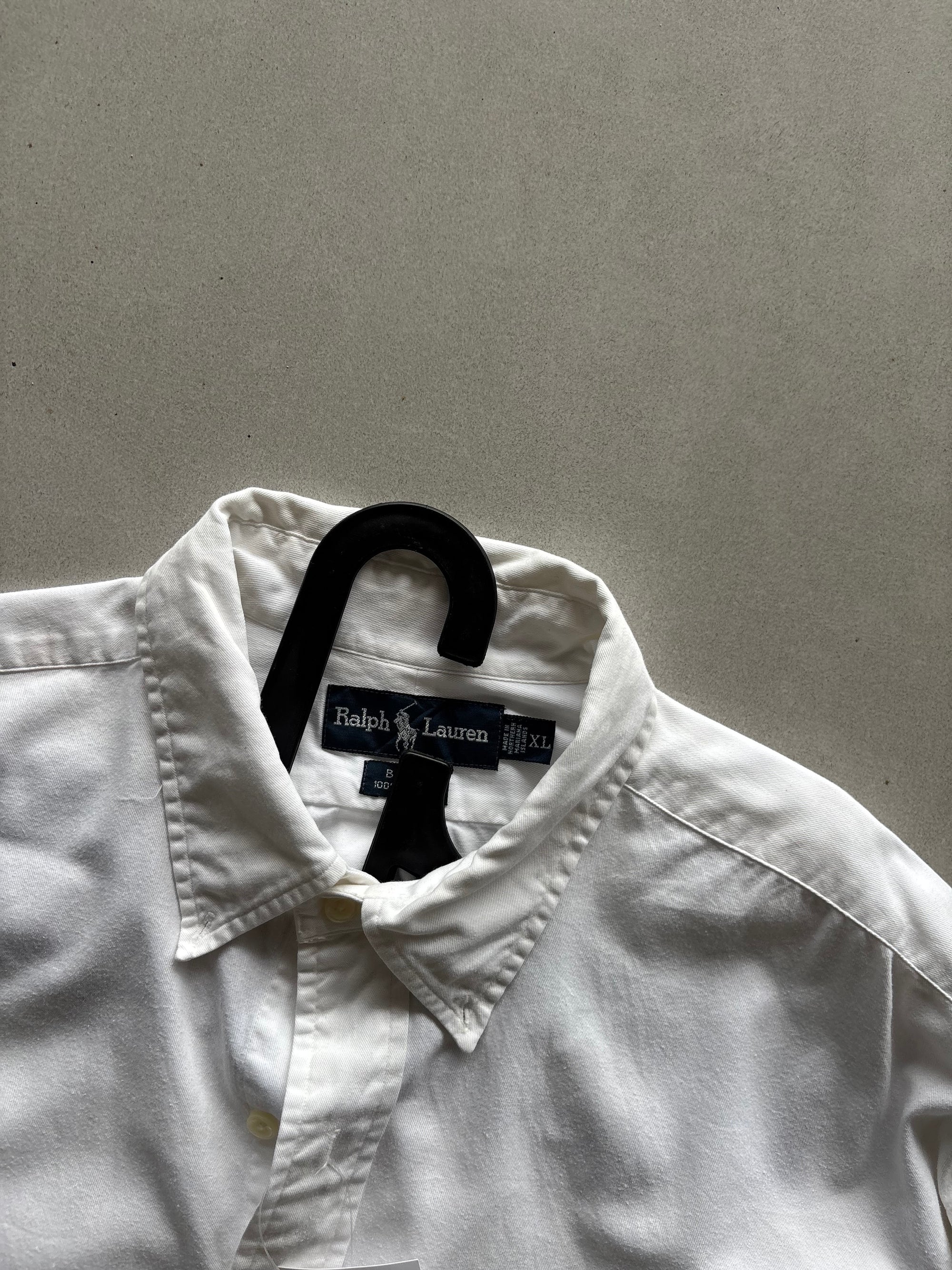 RALPH LAUREN WHITE FORMAL SHIRT - XL