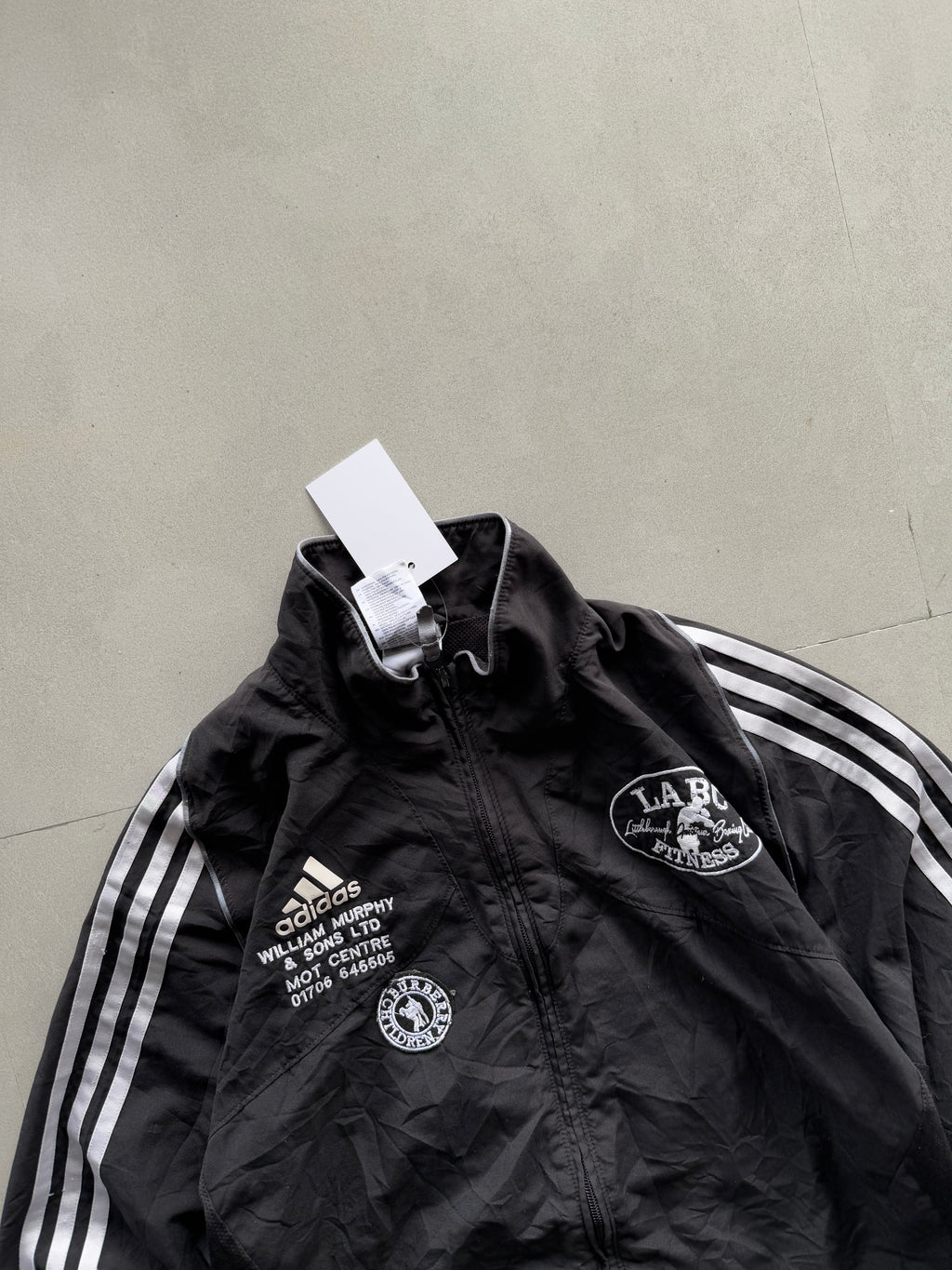 VINTAGE ADIDAS STRIPED JACKET - S