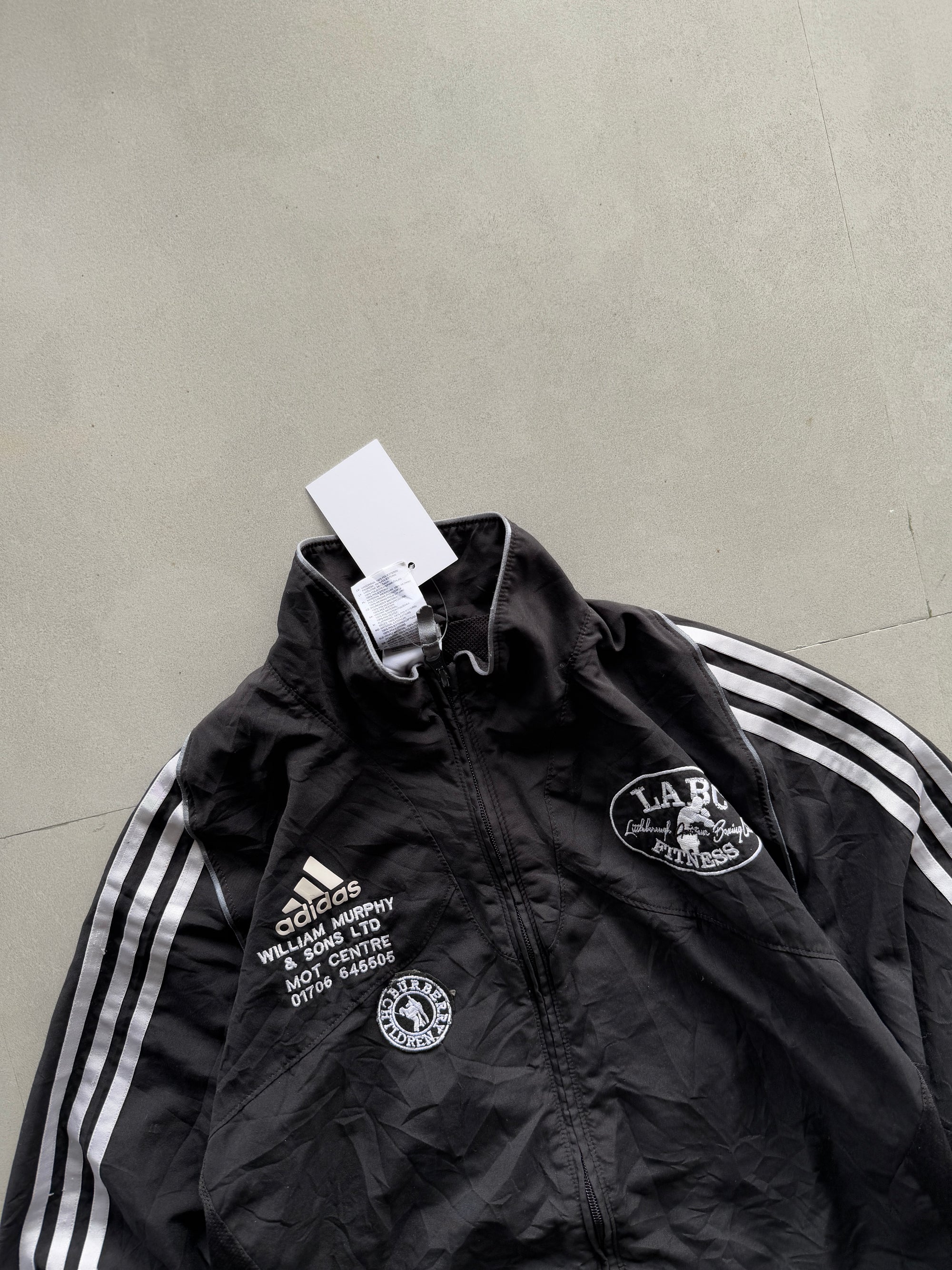 VINTAGE ADIDAS STRIPED JACKET - S