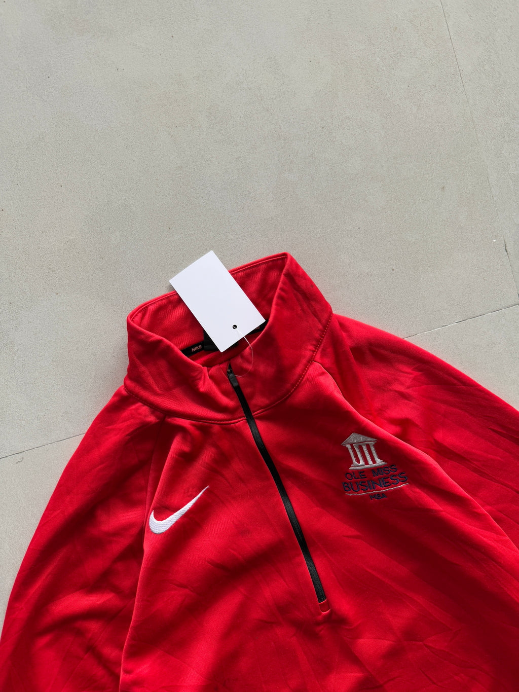NIKE RED QUARTER ZIP - XL