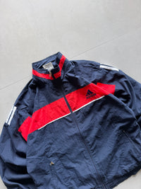 VINTAGE ADIDAS STRIPED JACKET - XL