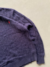 RALPH LAUREN KNIT SWEATER - L