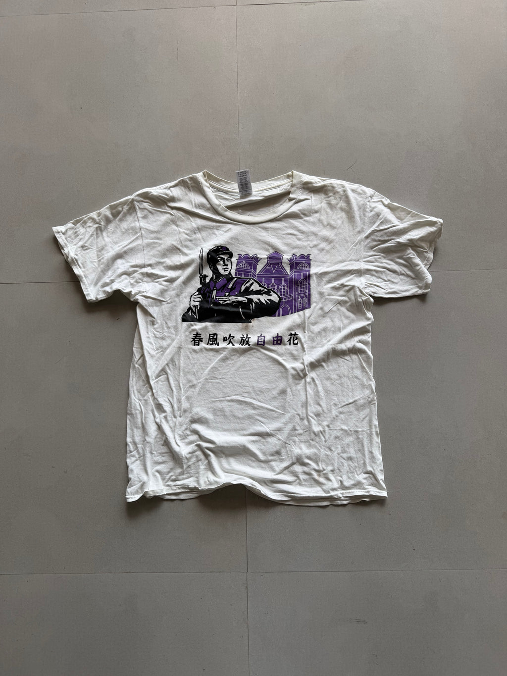 GILDAN GRAPHIC TEE - M