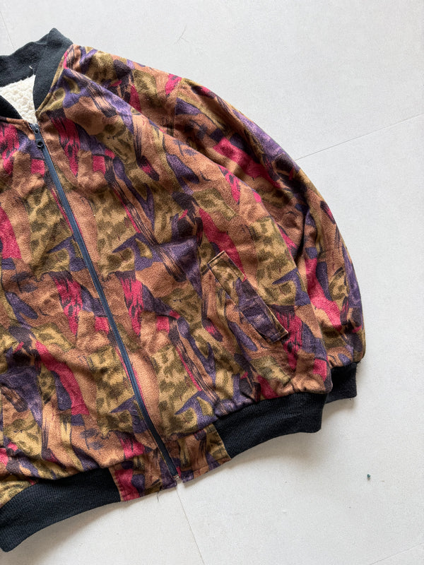 VINTAGE BOMBER STYLE JACKET - M