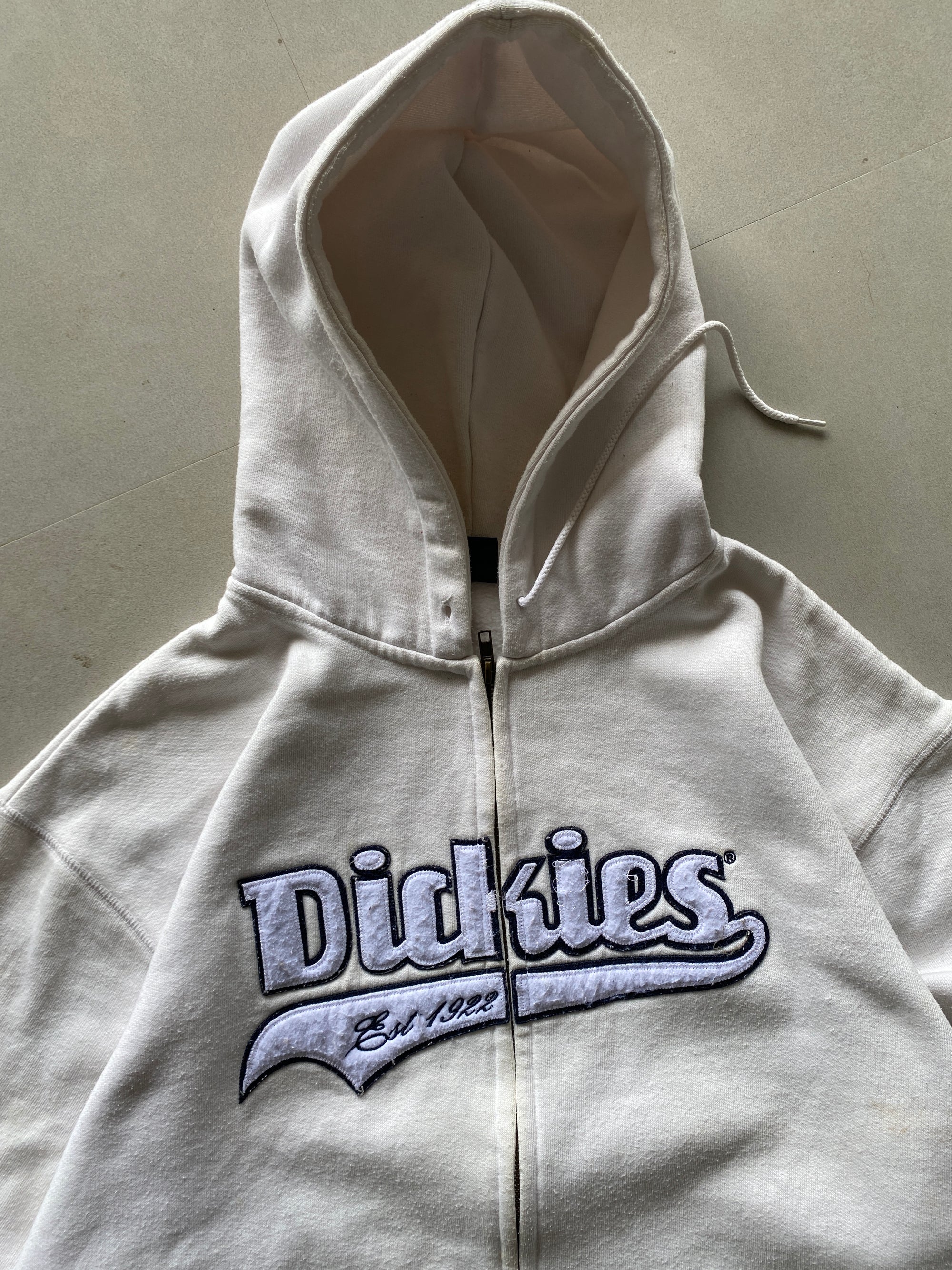 DICKIES SPELL OUT ZIPPER HOODIE - XXL