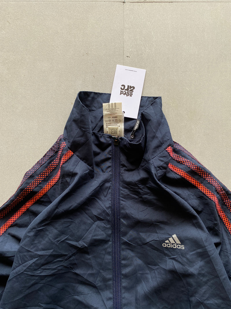 ADIDAS STRIPED CLIMAPROOF JACKET - M