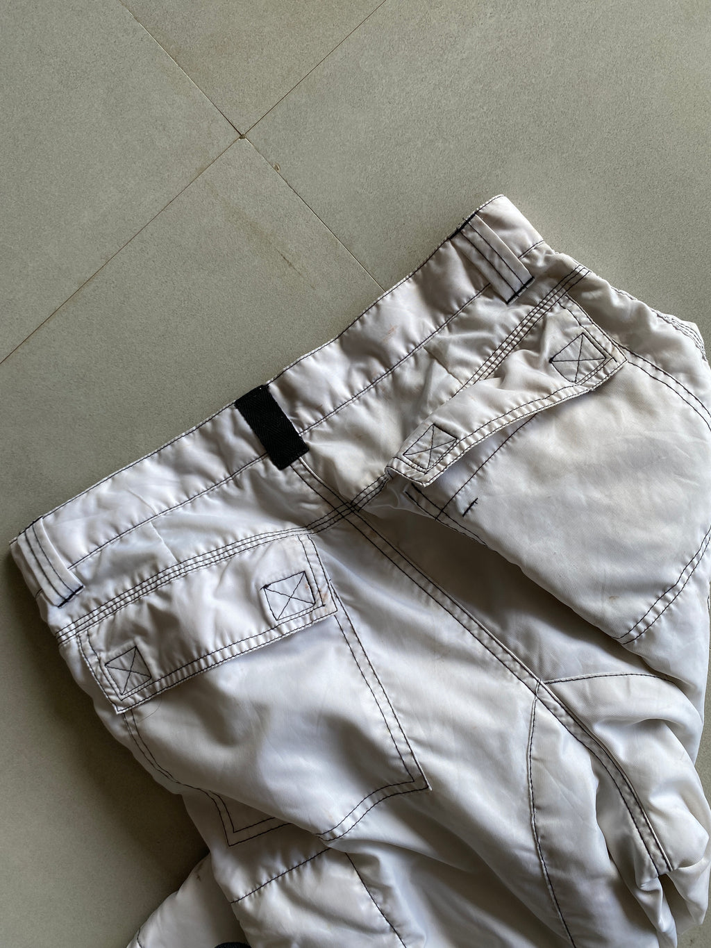 BAGGY QUILTED PANT - M